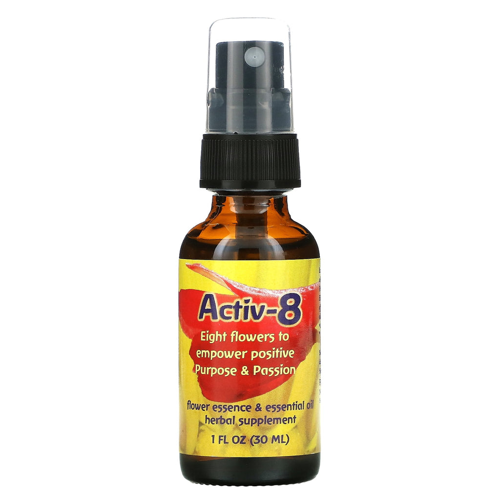 Activ-8, Flower Essence &amp; Essential Oil, 1 fl oz (30 ml)
