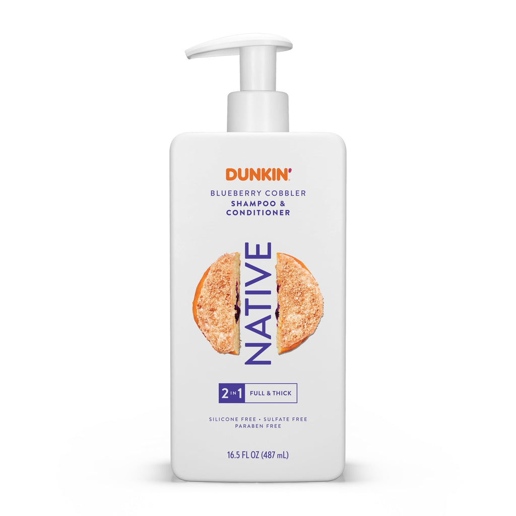 2in1 Shampoo and Conditioner, Dunkin' Blueberry Cobbler, Sulfate Free, 16.5 fl oz