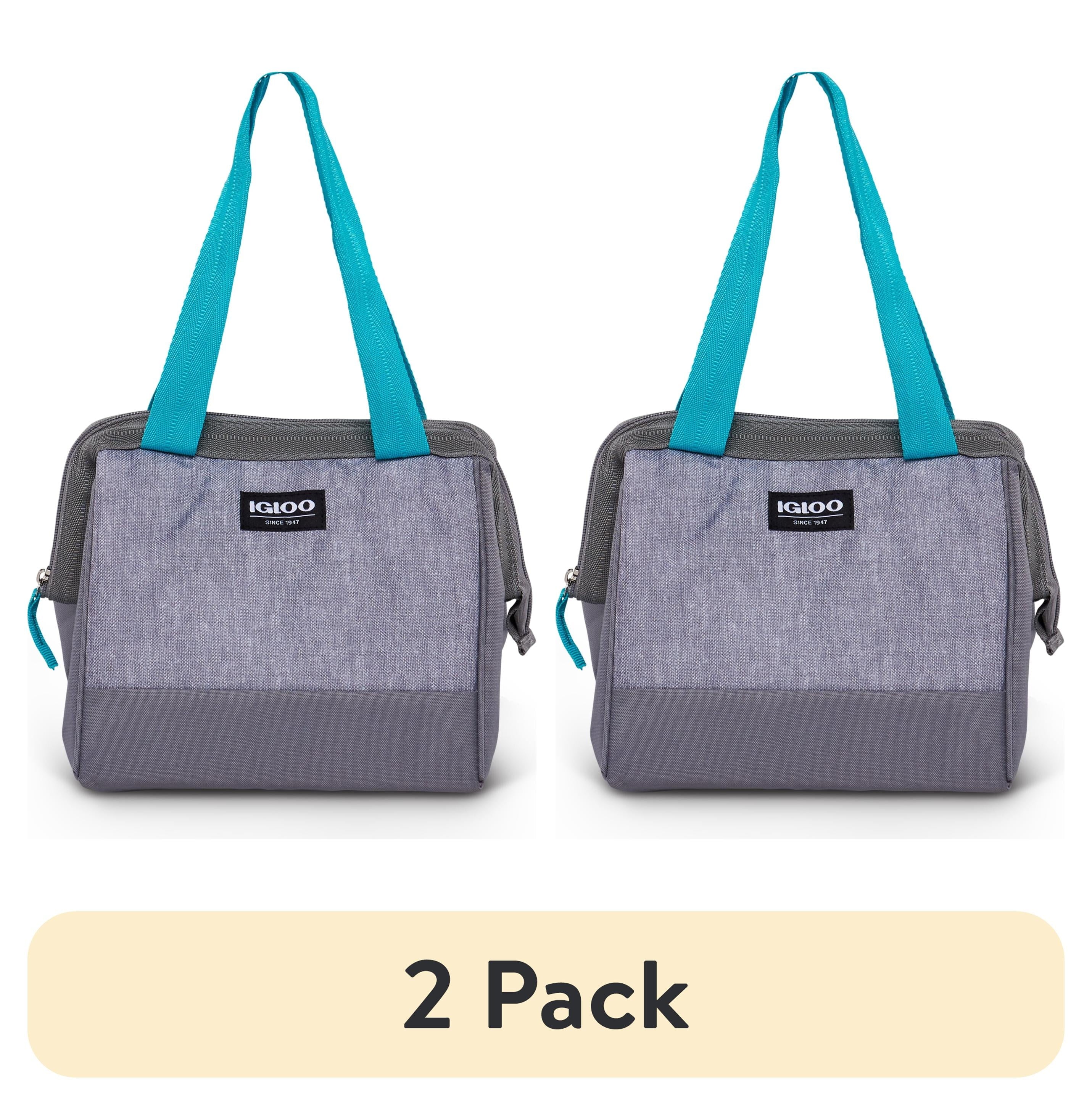 (2 pack) Igloo Leftover Tote Cooler Bag, 9 Can Capacity, Gray