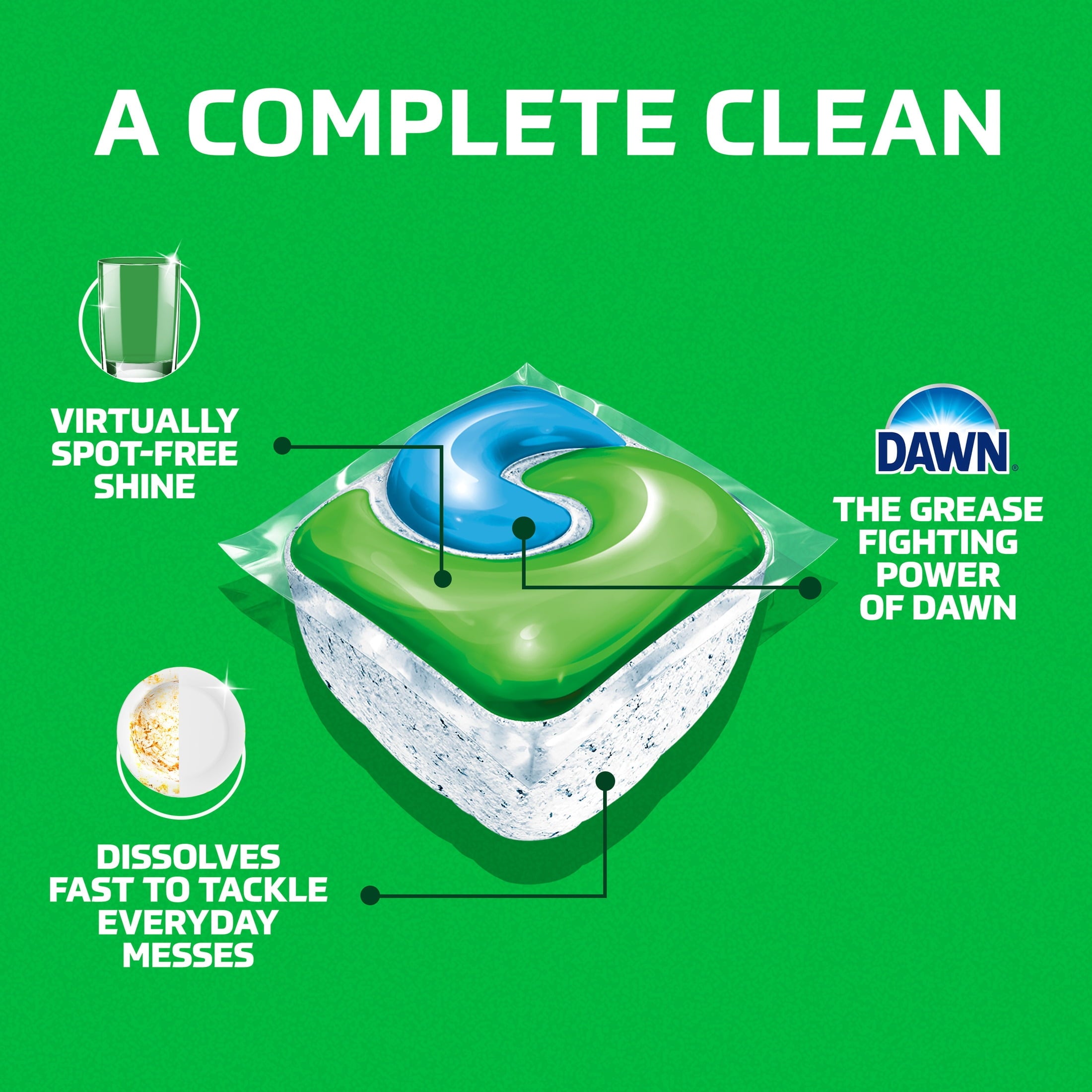 Complete Action Pacs, Dishwasher Detergent, Lemon, 16 Count