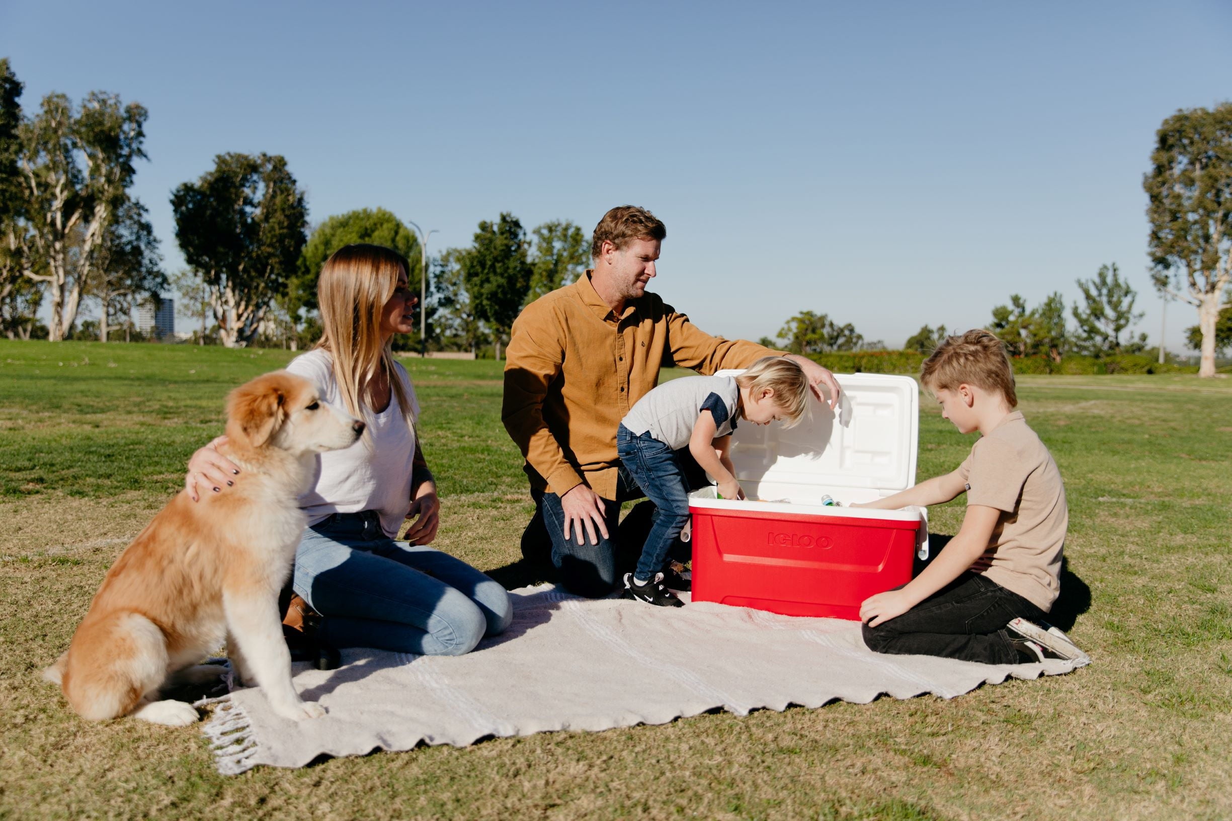 48 QT Laguna Hard Sided Ice Chest Cooler, Red