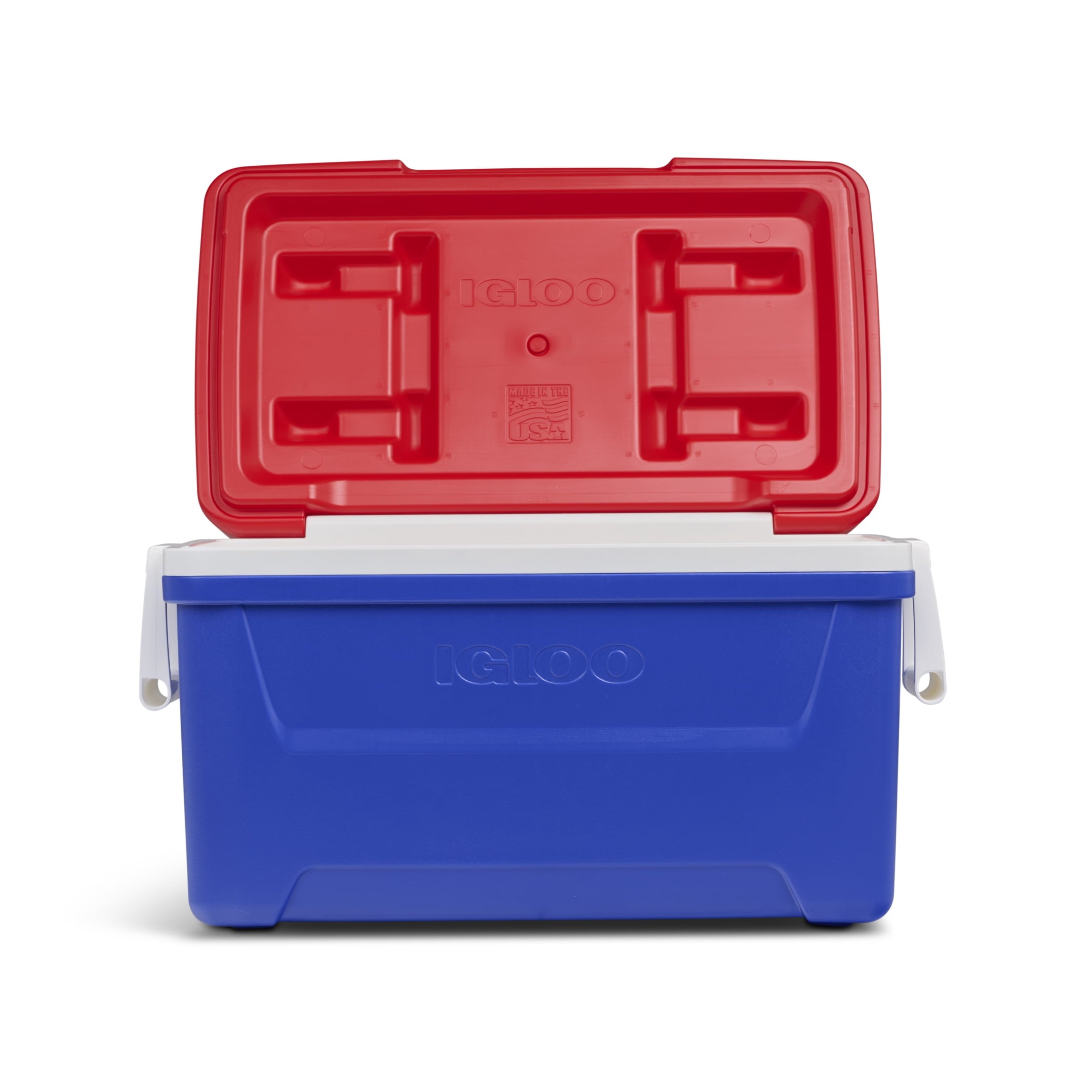 48 QT Laguna Hard Sided Ice Chest Cooler, Red