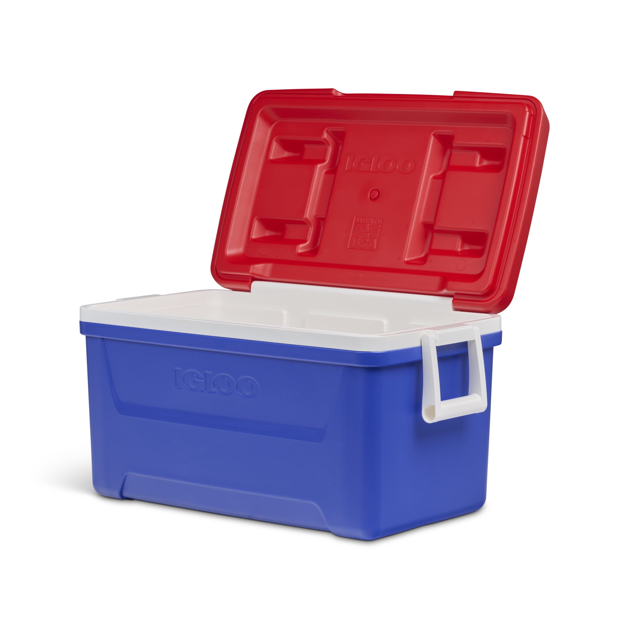 48 QT Laguna Hard Sided Ice Chest Cooler, Red