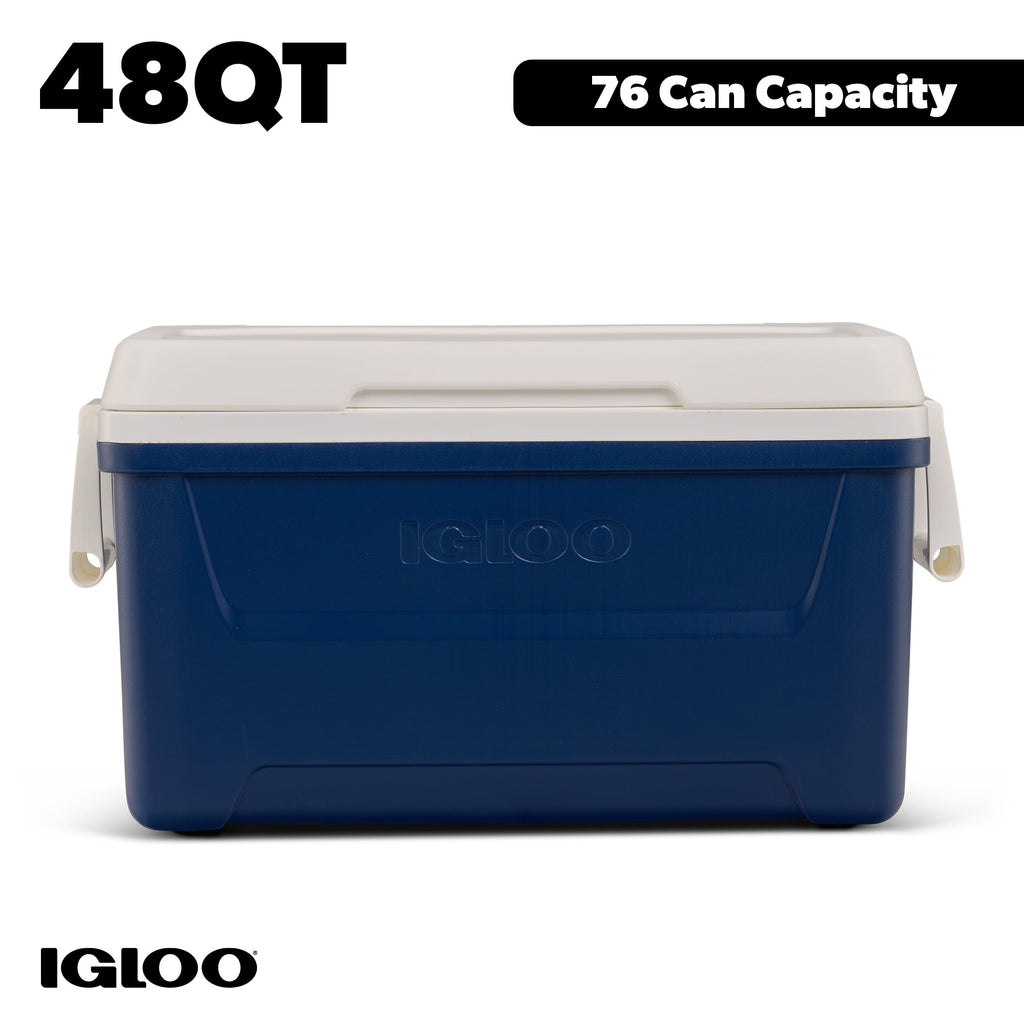 48 QT Laguna Hard Sided Ice Chest Cooler, Red