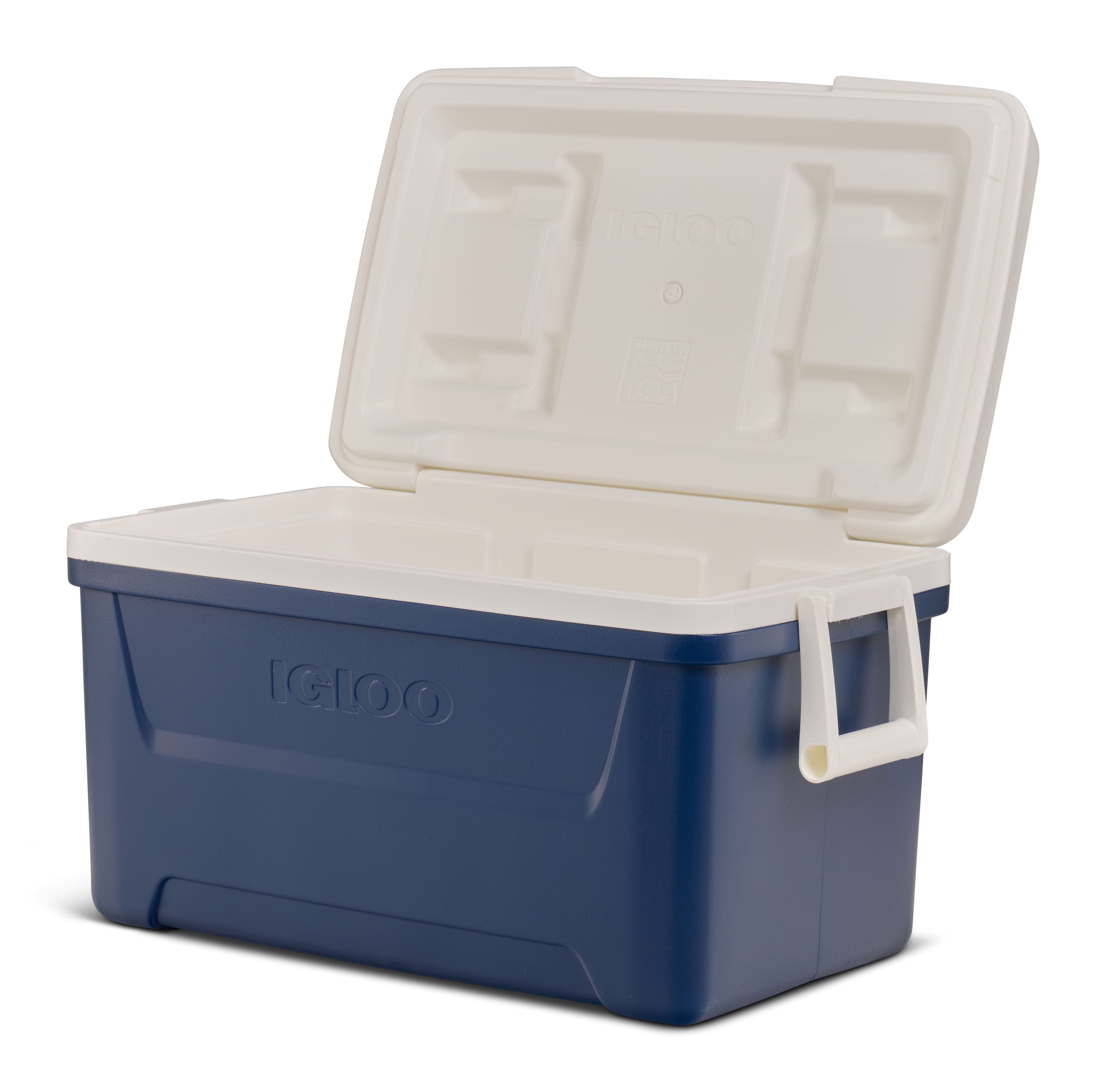 48 QT Laguna Hard Sided Ice Chest Cooler, Red