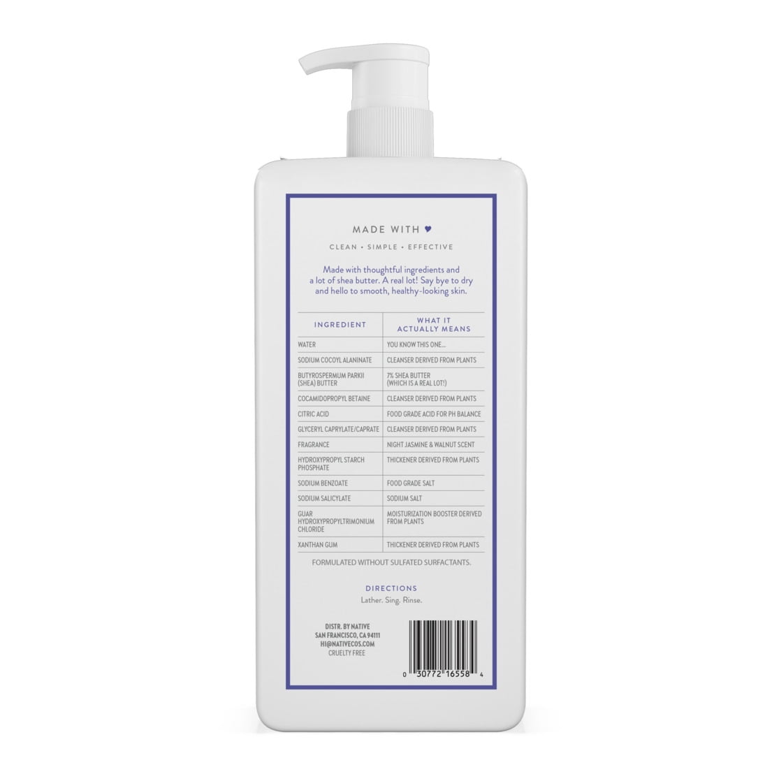 Night Jasmine &amp; Walnut Moisturizing Body Wash 18oz