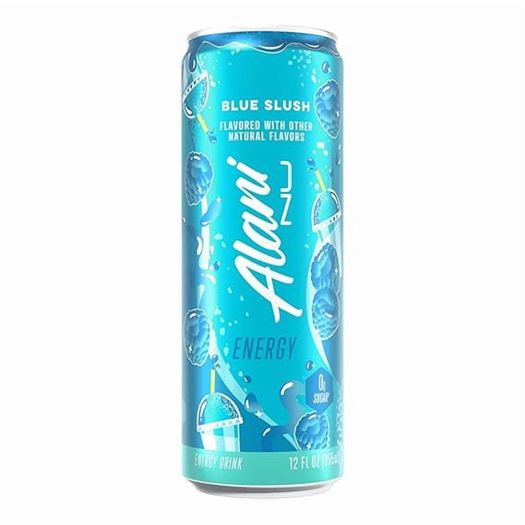 New Alani Energy Drinks Variety Pack - Blue Slush, Pink Slush, Watermelon Wave, Sugar-Free &amp; Low-Calorie (12 fl oz, Pack of 6)