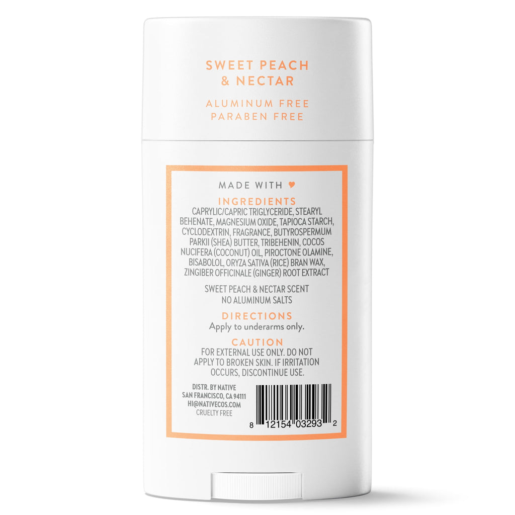Aluminum-Free Deodorant, Sweet Peach &amp; Nectar, 2.65 oz