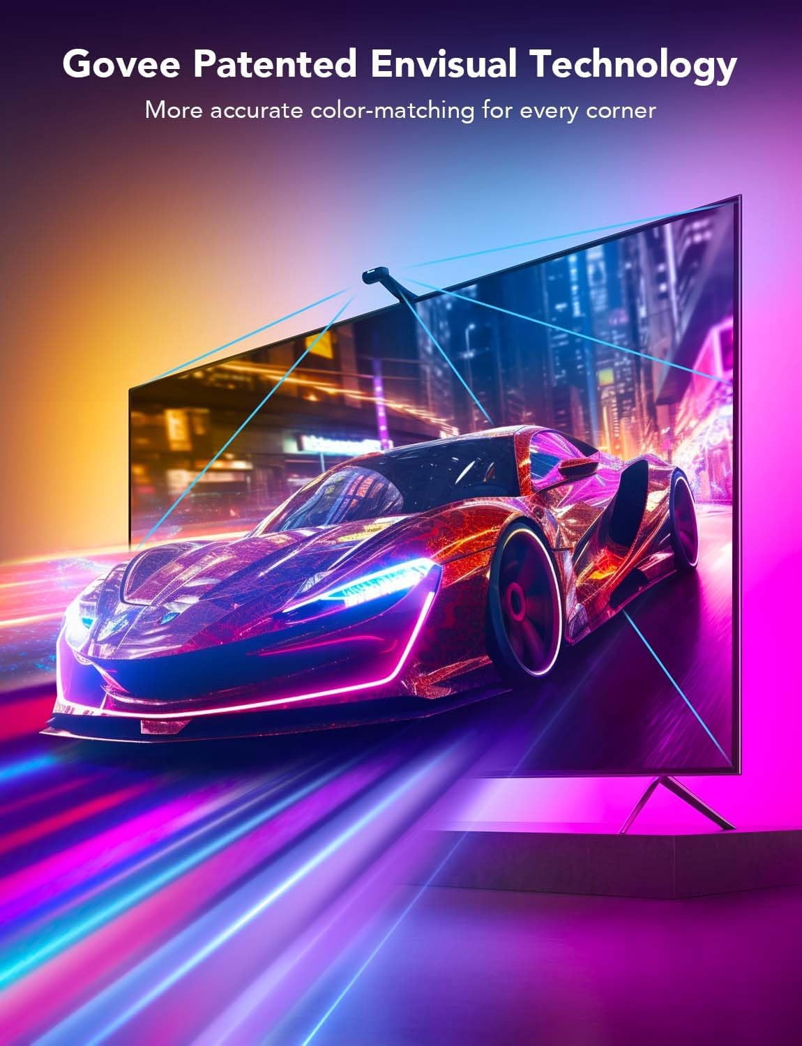 Envisual TV Backlight T2, For 75-85 inch TVs, Dual Camera with High-Fidelity Color Sensing Technology