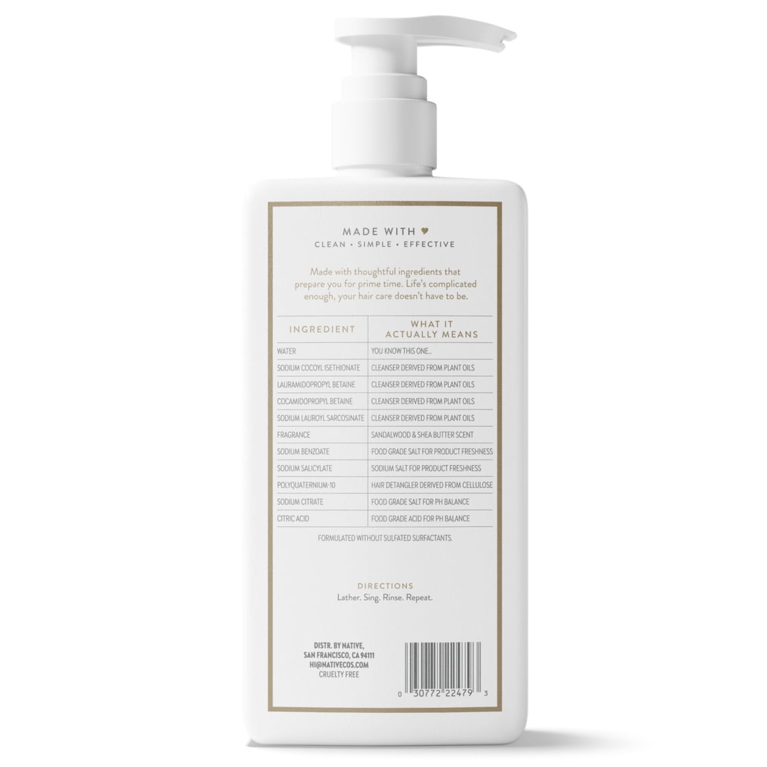 Sandalwood &amp; Shea Butter Shampoo 16.5 fl oz