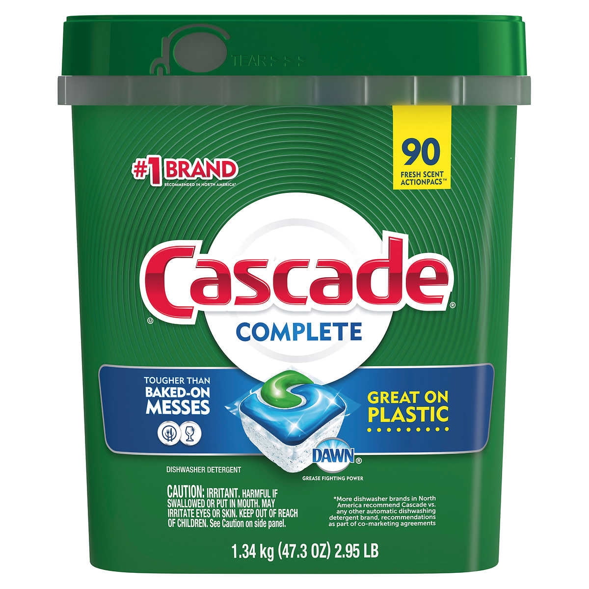 Complete Dishwasher Detergent Actionpacs, 90 Count