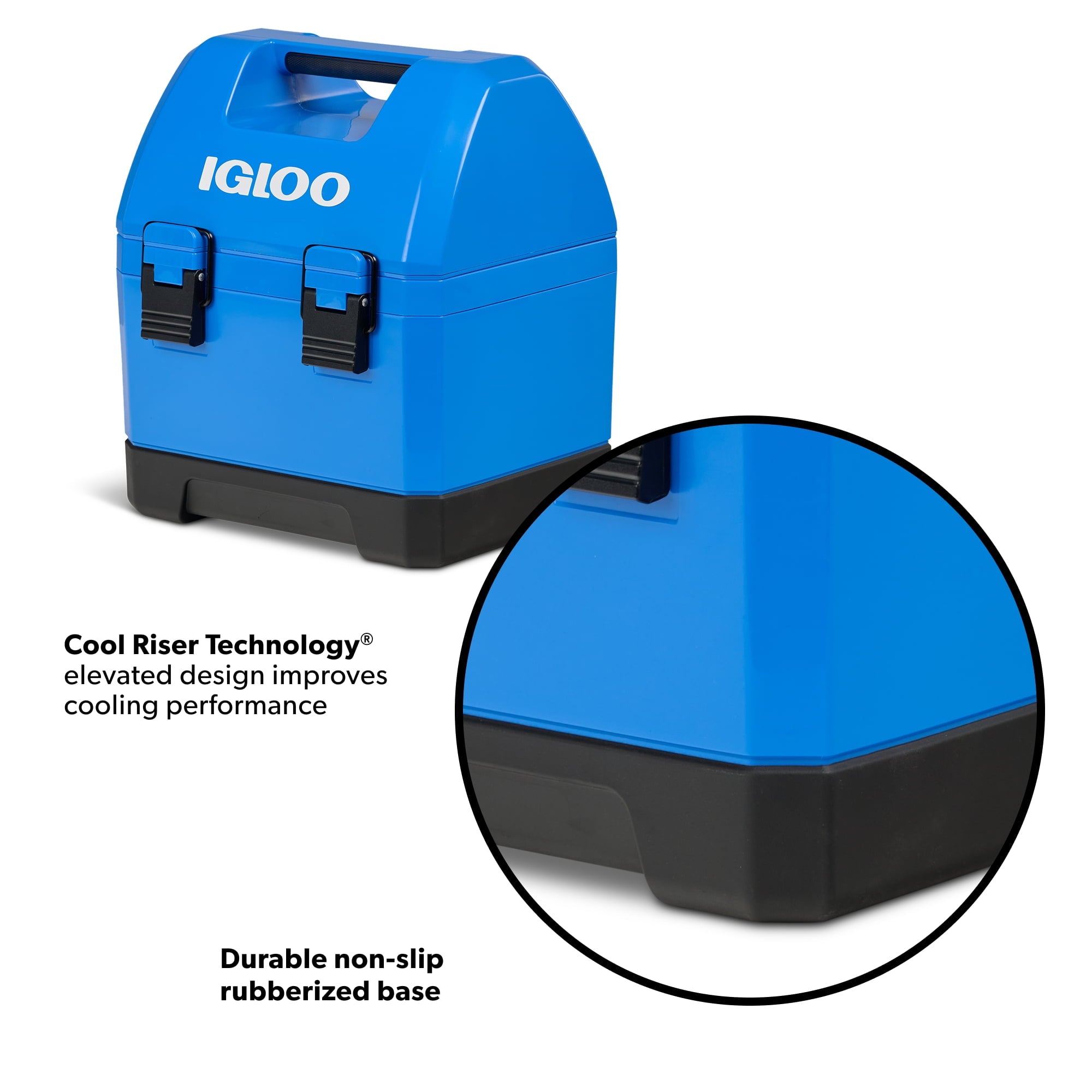 10 QT Gripper CoolBox Personal Cooler, Blue