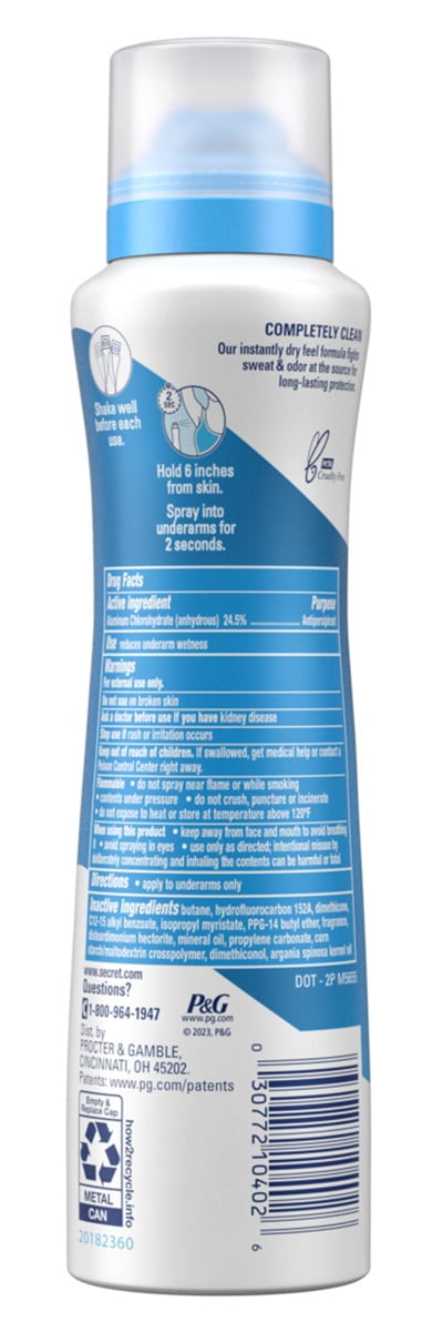 Deodorant Outlast Dry Spray Completely Clean 4.1oz (Pack of 3)