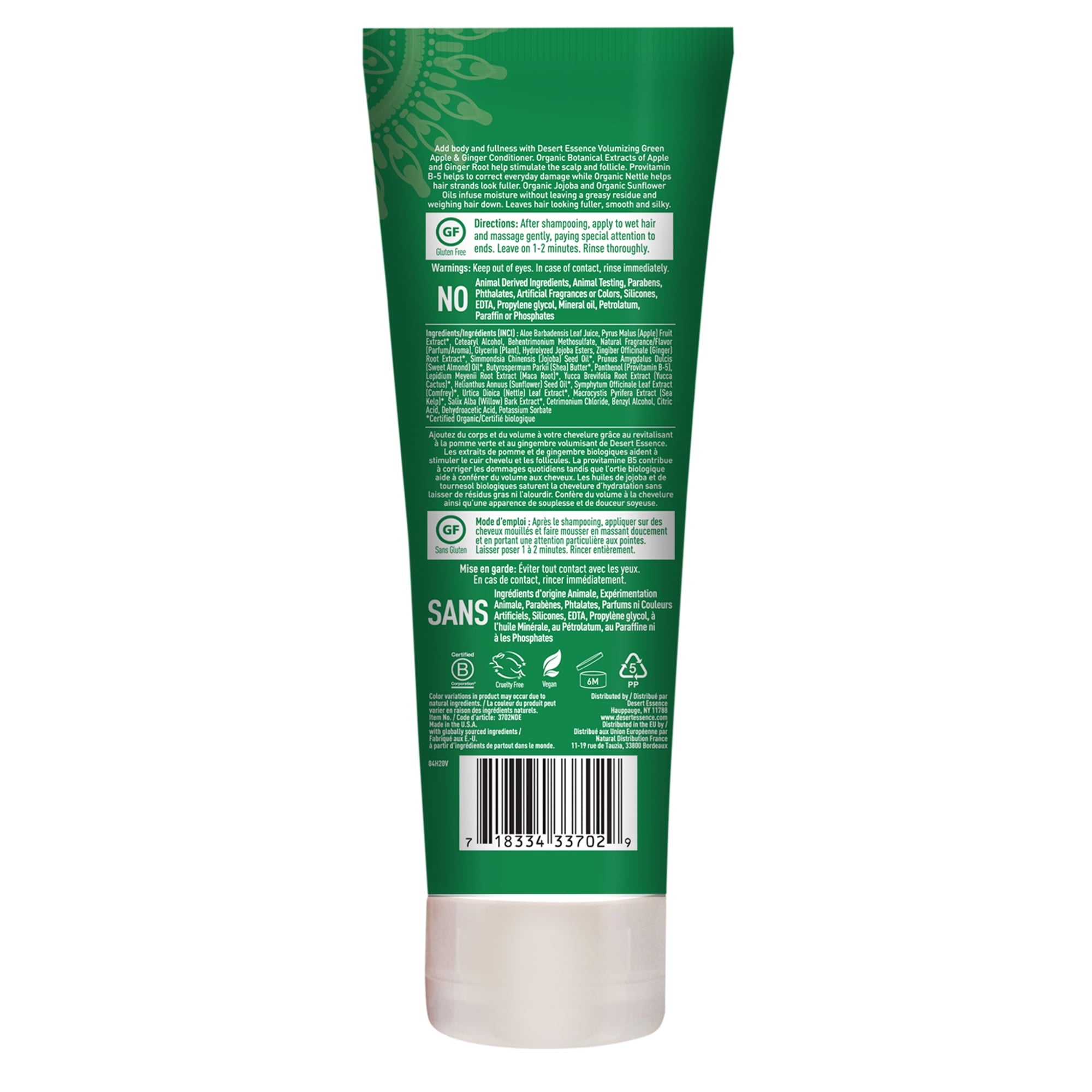 Conditioner, Volumizing, Green Apple &amp; Ginger, 8 fl oz (237 ml)