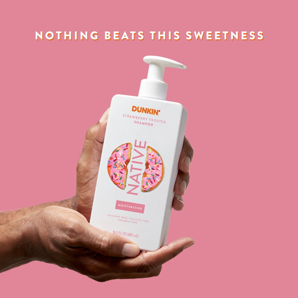 Dunkin' Moisturizing Shampoo, Sulfate Free, Strawberry Frosted, 16.5 oz