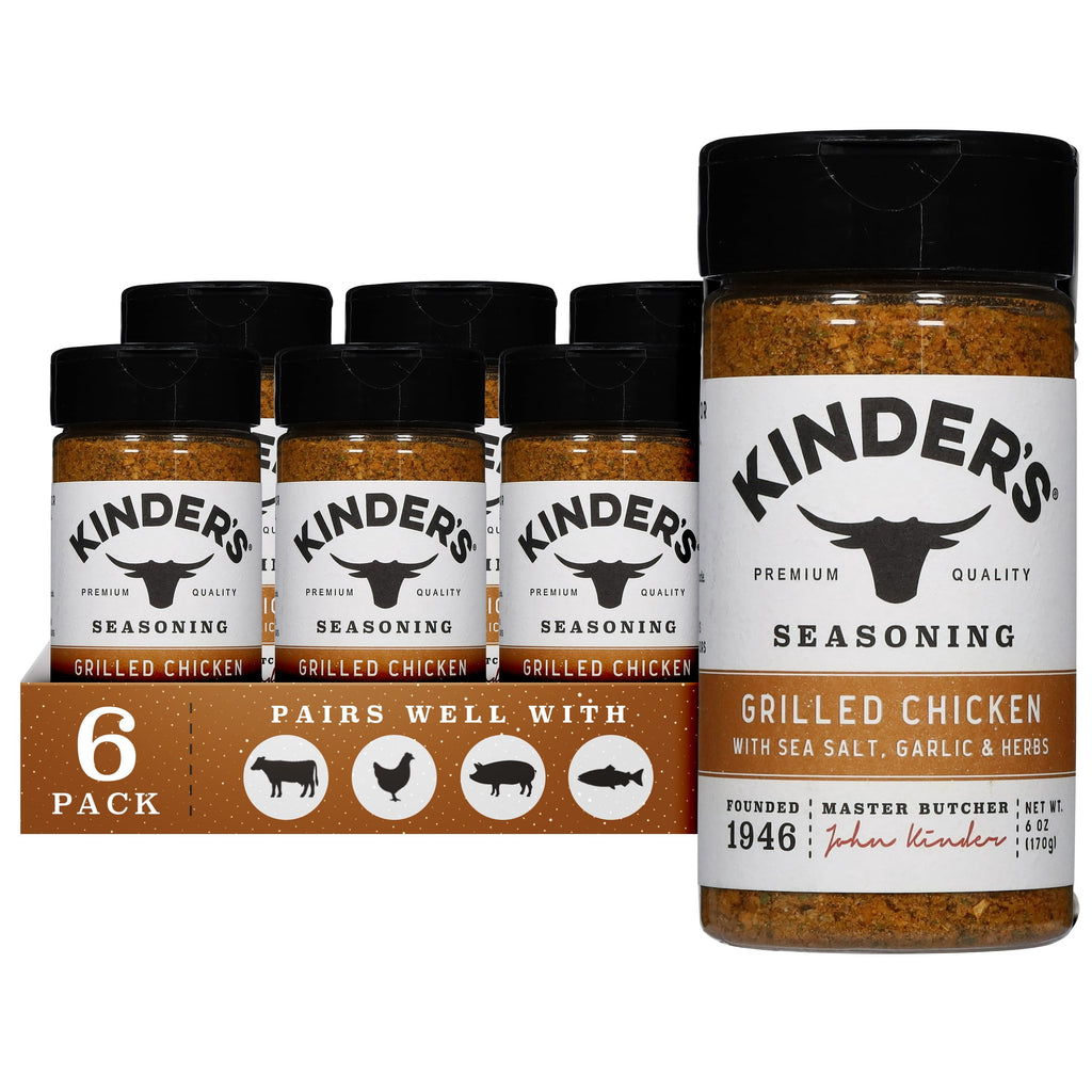 Grilled Chicken Seasoning Blend with Garlic, Sea Salt, and Herbs, 6 oz