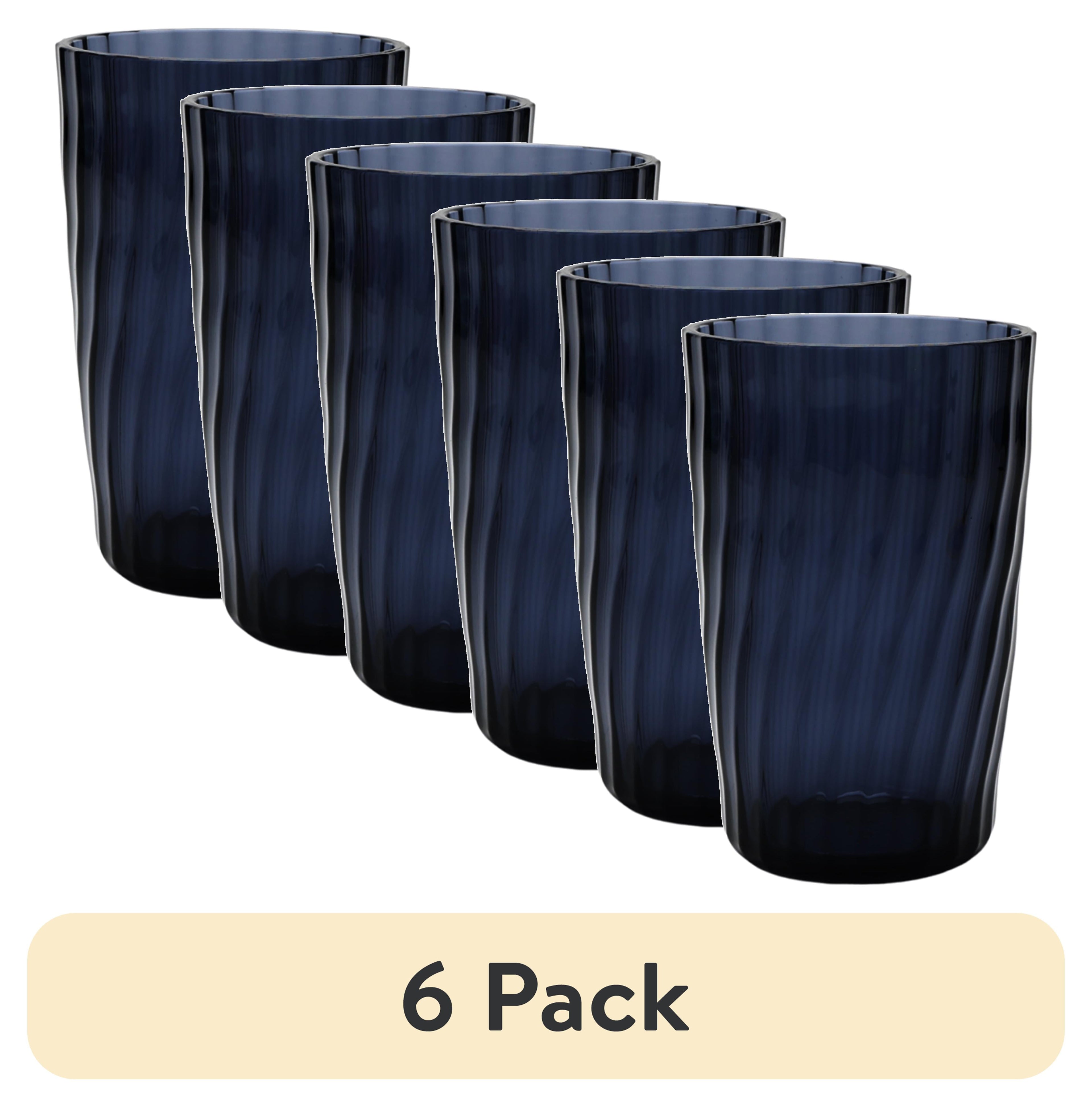 20-Ounce Acrylic Tall Embossed Swirl Tumbler, Blue