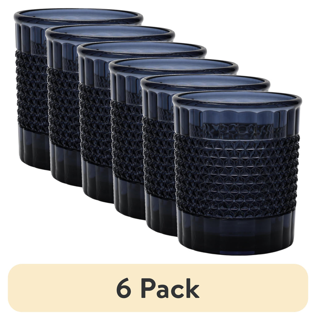 14 oz Short Diamond Textured Blue Acrylic Tumbler