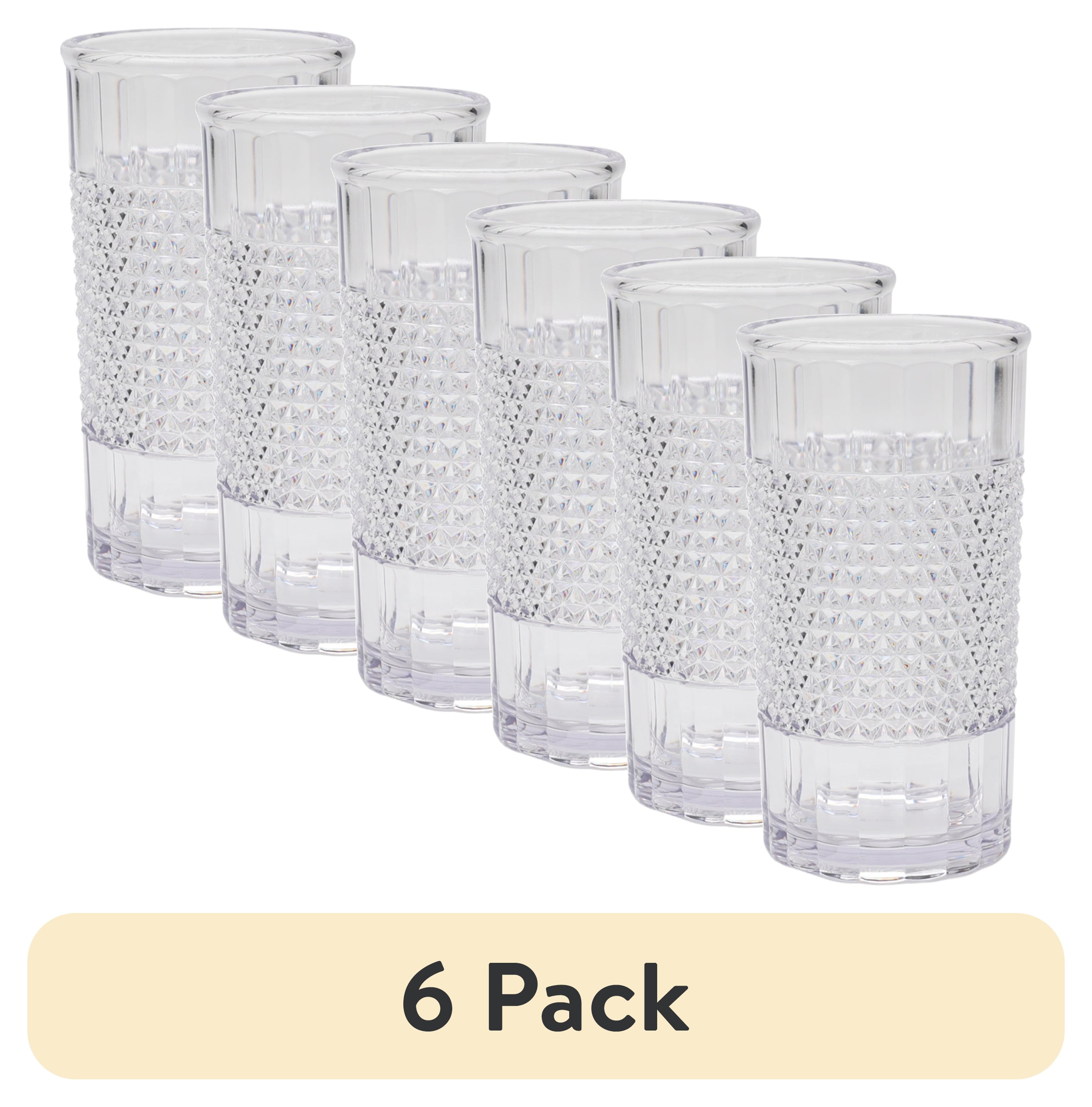 20 oz Clear Tall Acrylic Diamond Texture Tumbler
