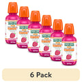 (6 pack) TheraBreath Kids Mouthwash with Fluoride, Organic Strawberry Splash, Anticavity, 10 fl oz