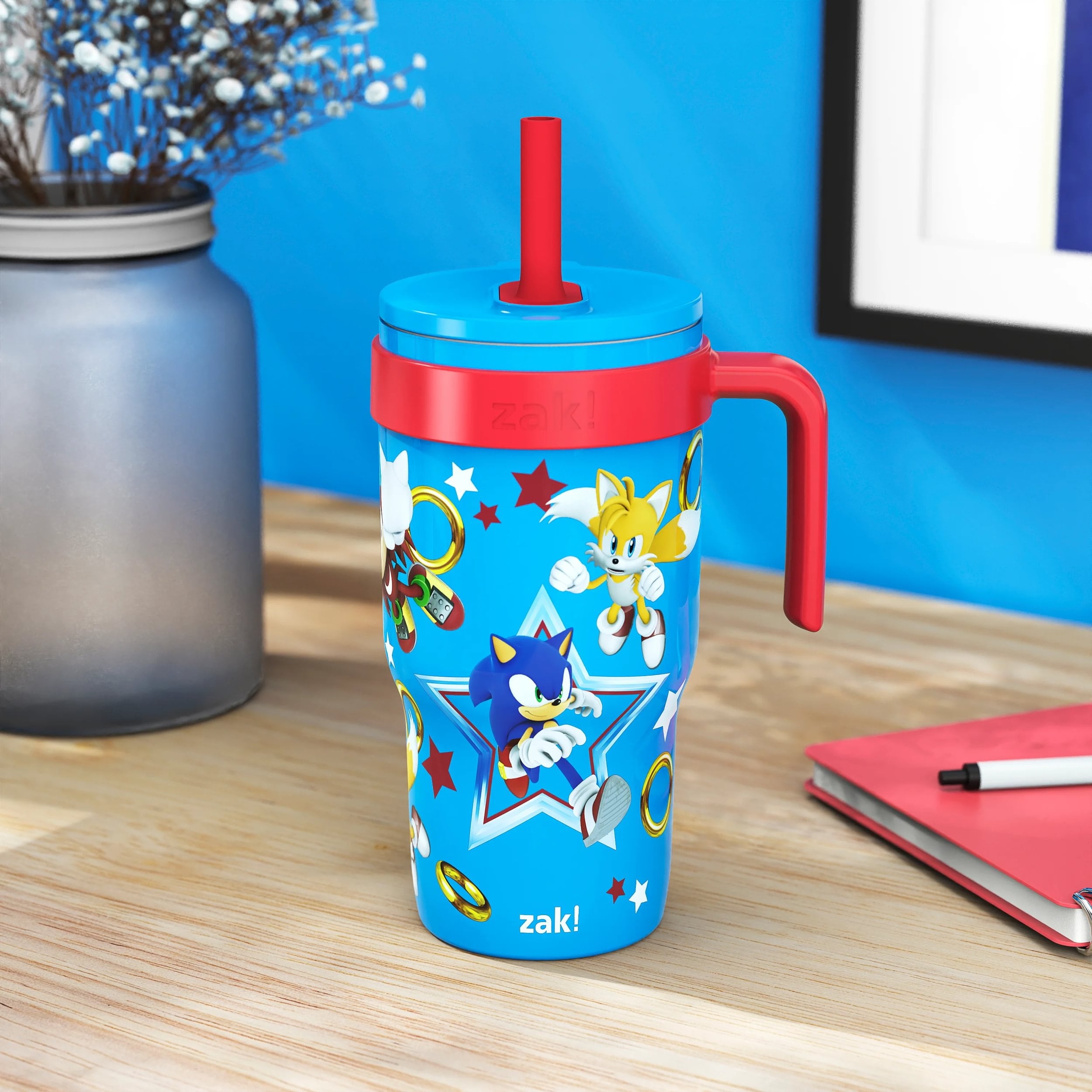 18oz Stitch Kids Straw Handle Tumbler