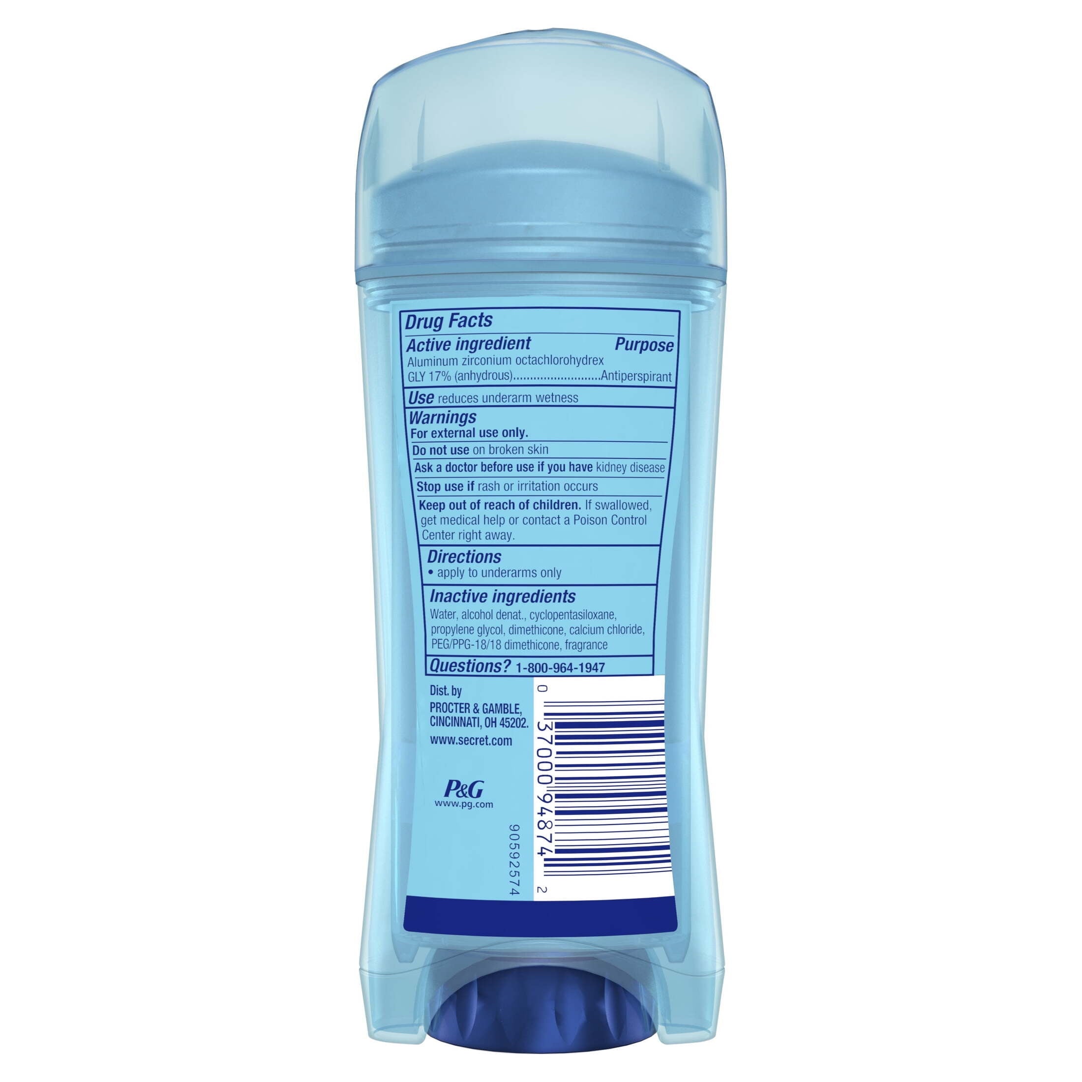 Outlast Clear Gel Antiperspirant Deodorant, Protecting Powder, 3.4 oz