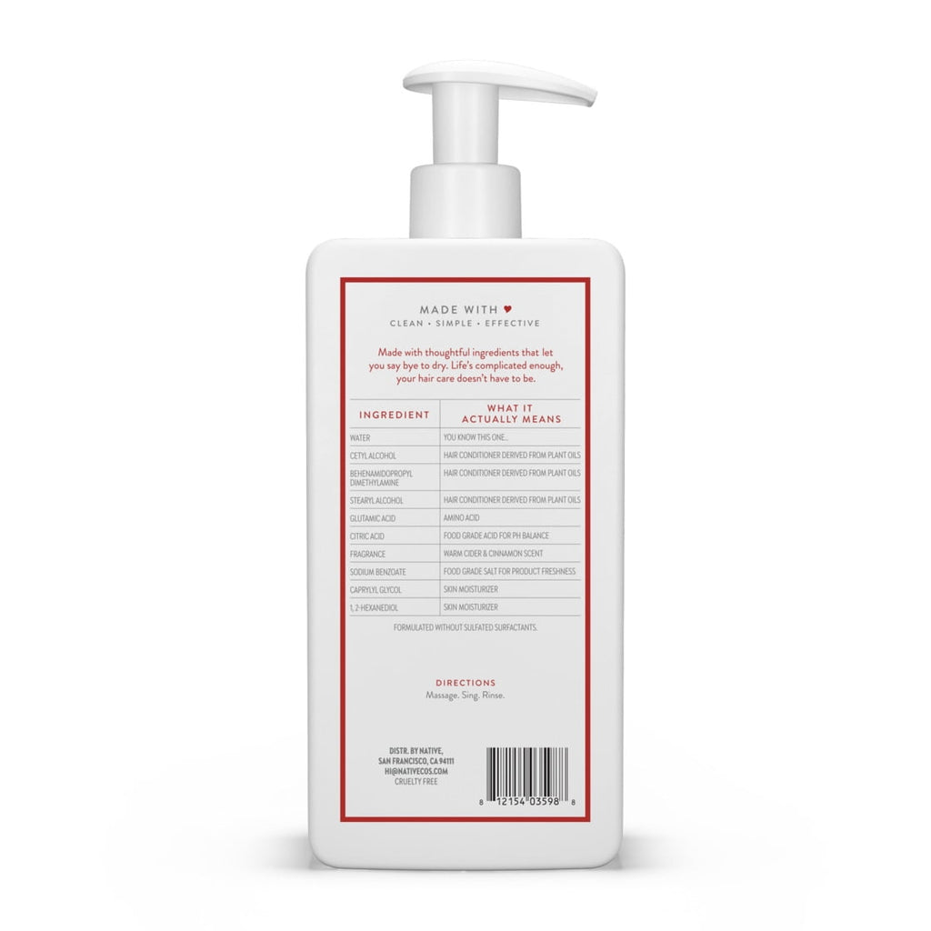 Moisturizing Conditioner, Warm Cider &amp; Cinnamon, Sulfate &amp; Paraben Free, 16.5 fl oz
