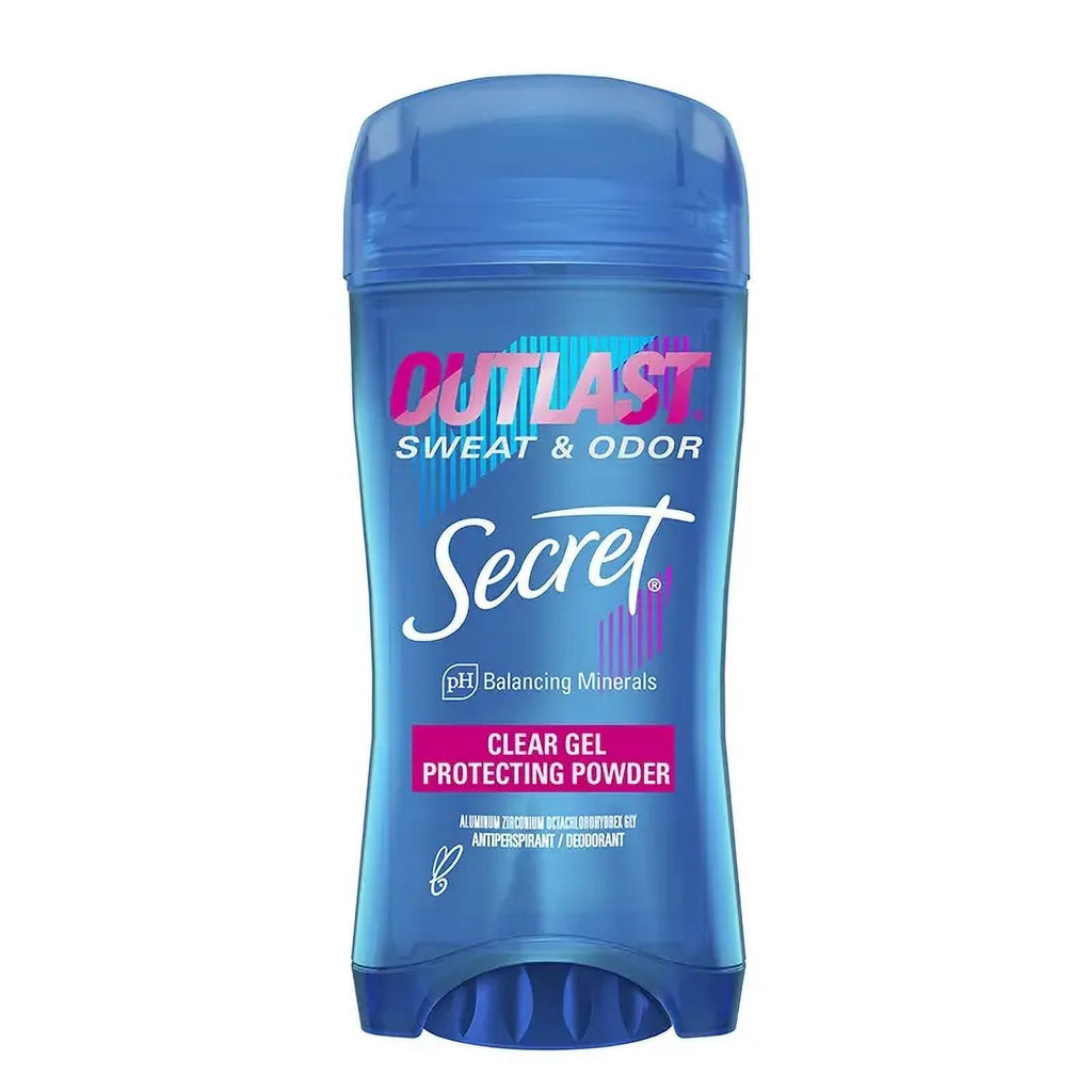 Outlast Antiperspirant &amp; Deodorant Clear Gel, Protecting Powder 2.7 oz (Pack of 3)