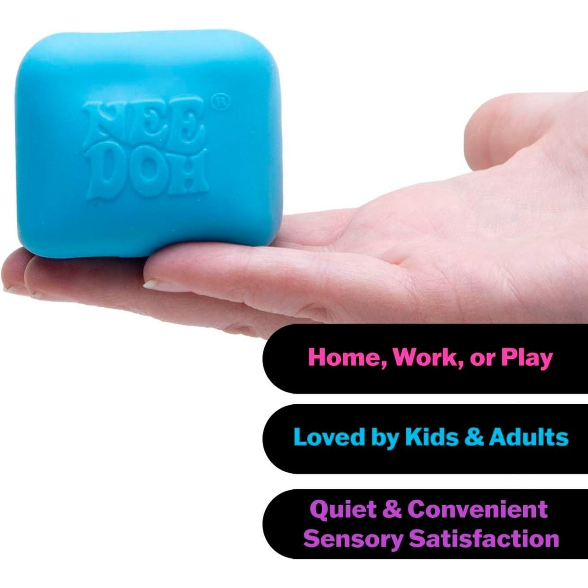 NeeDoh Nice Cube Glow - Glows in the Dark - Assorted