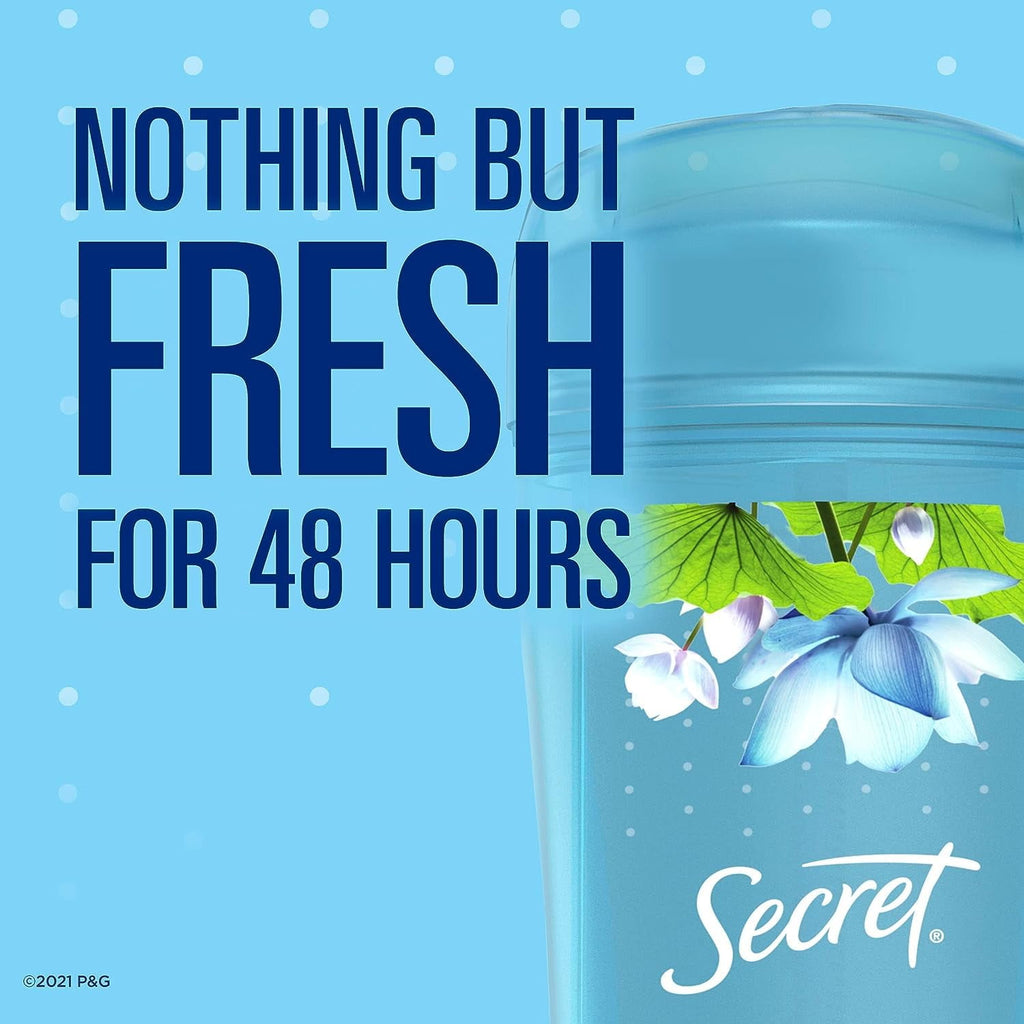 Fresh Clear Gel Antiperspirant and Deodorant for Women, Waterlily Scent, 2.6oz (Pack of 3)