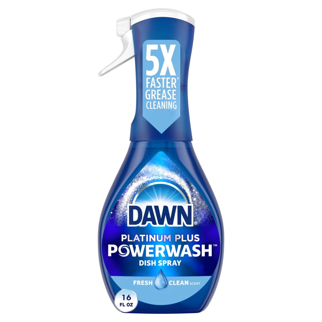 Scrub Mommy - Non-Scratch Dish Scrubber Cleaning Sponge Dual-Sided Dish Sponge + Dawn Powerwash Spray, Dish Soap, Dishwashing Liquid, Fresh, 1 Starter Kit, 16 Fl Oz