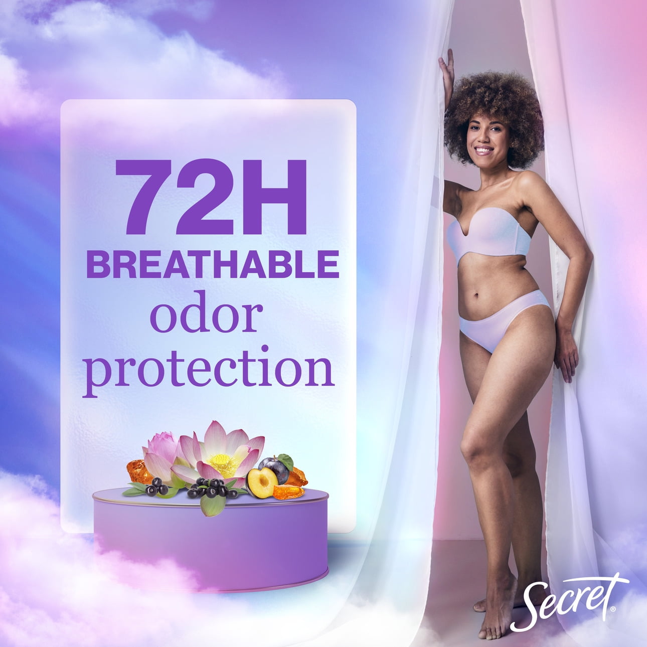 Fresh Invisible Solid Antiperspirant &amp; Deodorant for Women, Moonlit Orchid, 2.6oz