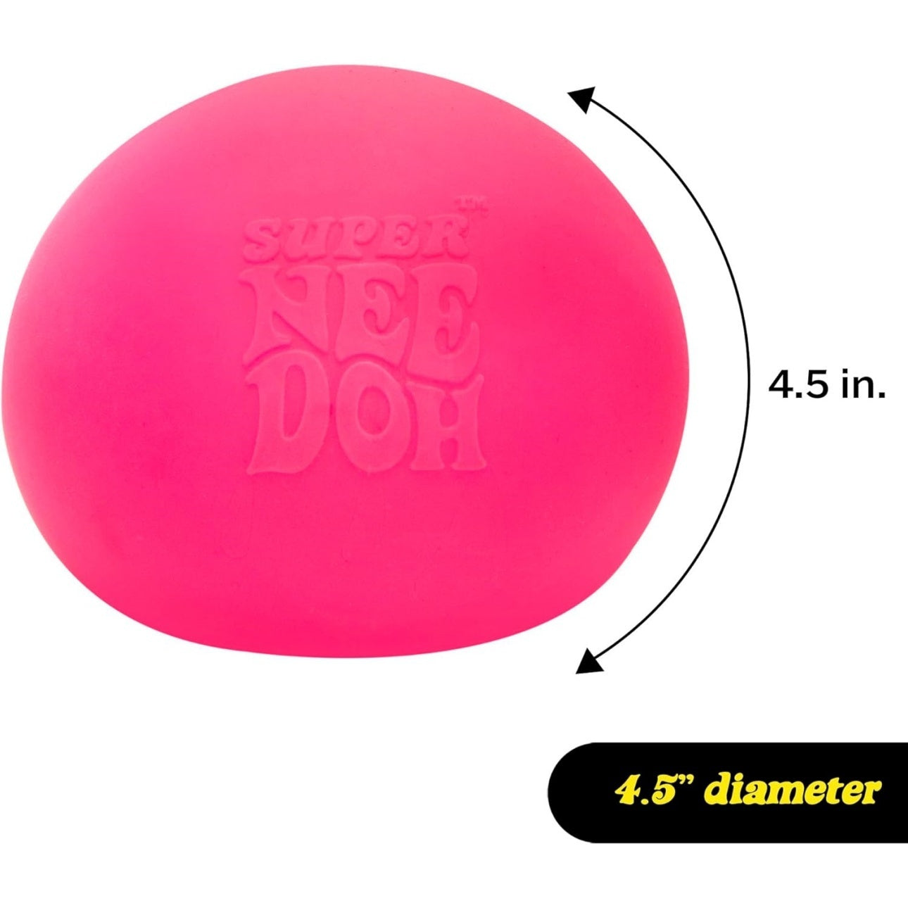 Super NeeDoh - Jumbo Stress Ball - 4.5" - Assorted