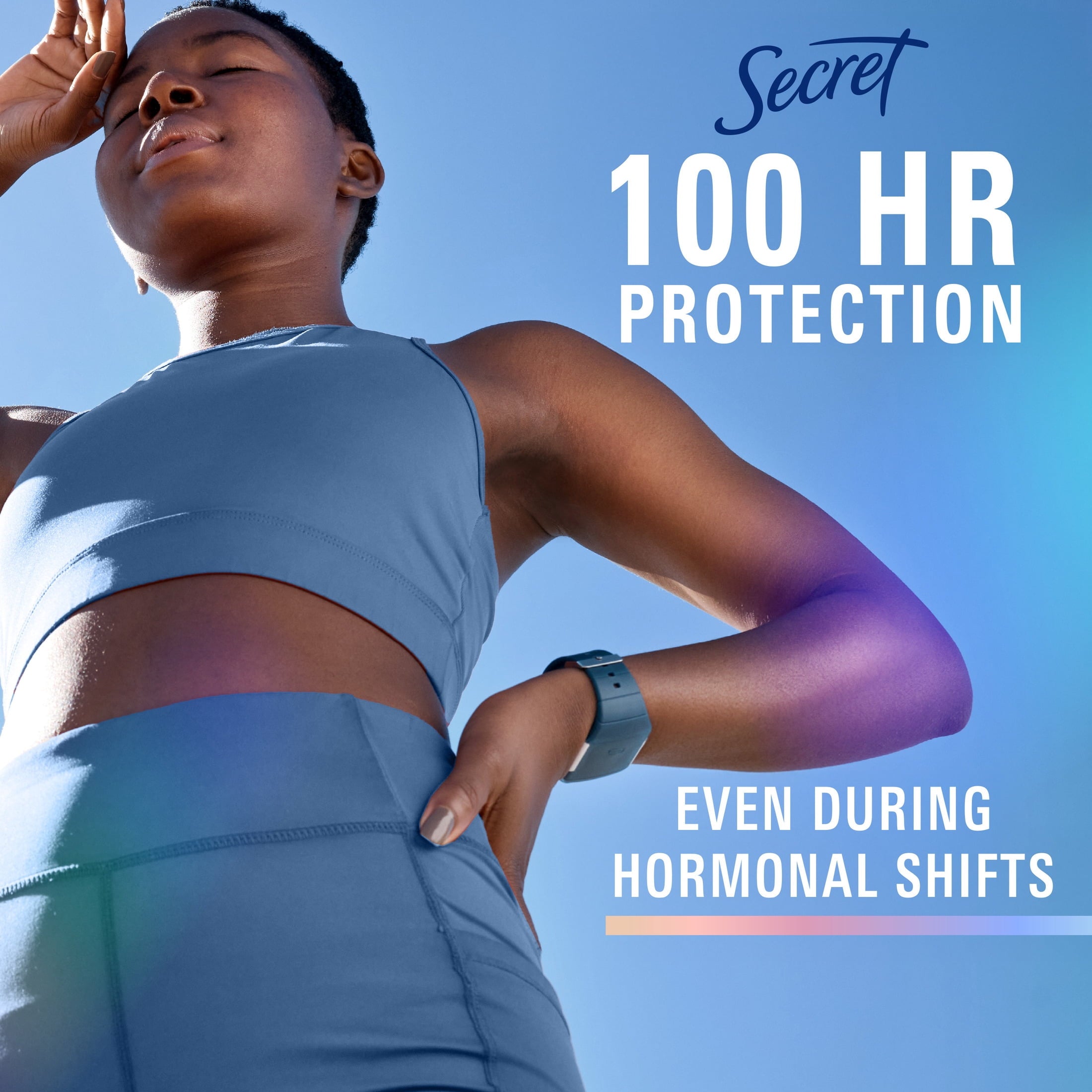 Clinical Antiperspirant Deodorant for Women, 100HR Sweat &amp; Odor Protection, Pro-Hyaluronic Acid, Clear Gel, Clean Lavender, 1.6oz