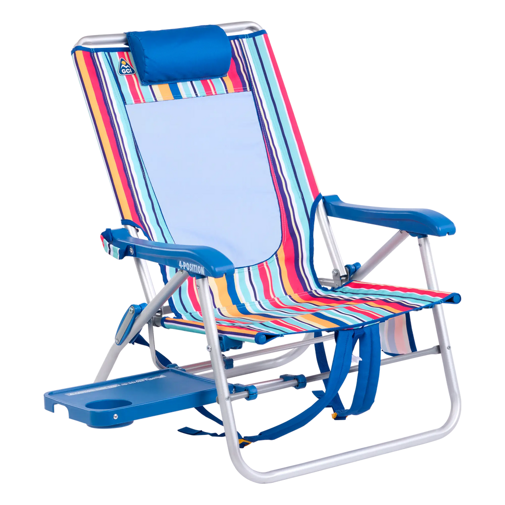 Big Surf with Slide Table, Multi Stripe, Front Right Angled with Table Out