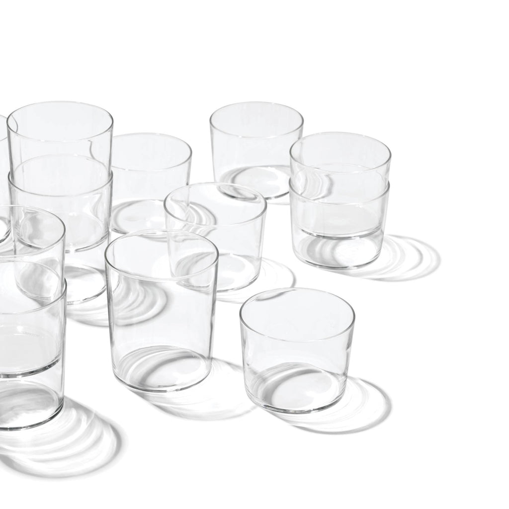 Entertain 365 12-Piece Clear Glass Stackables Drinkware Set