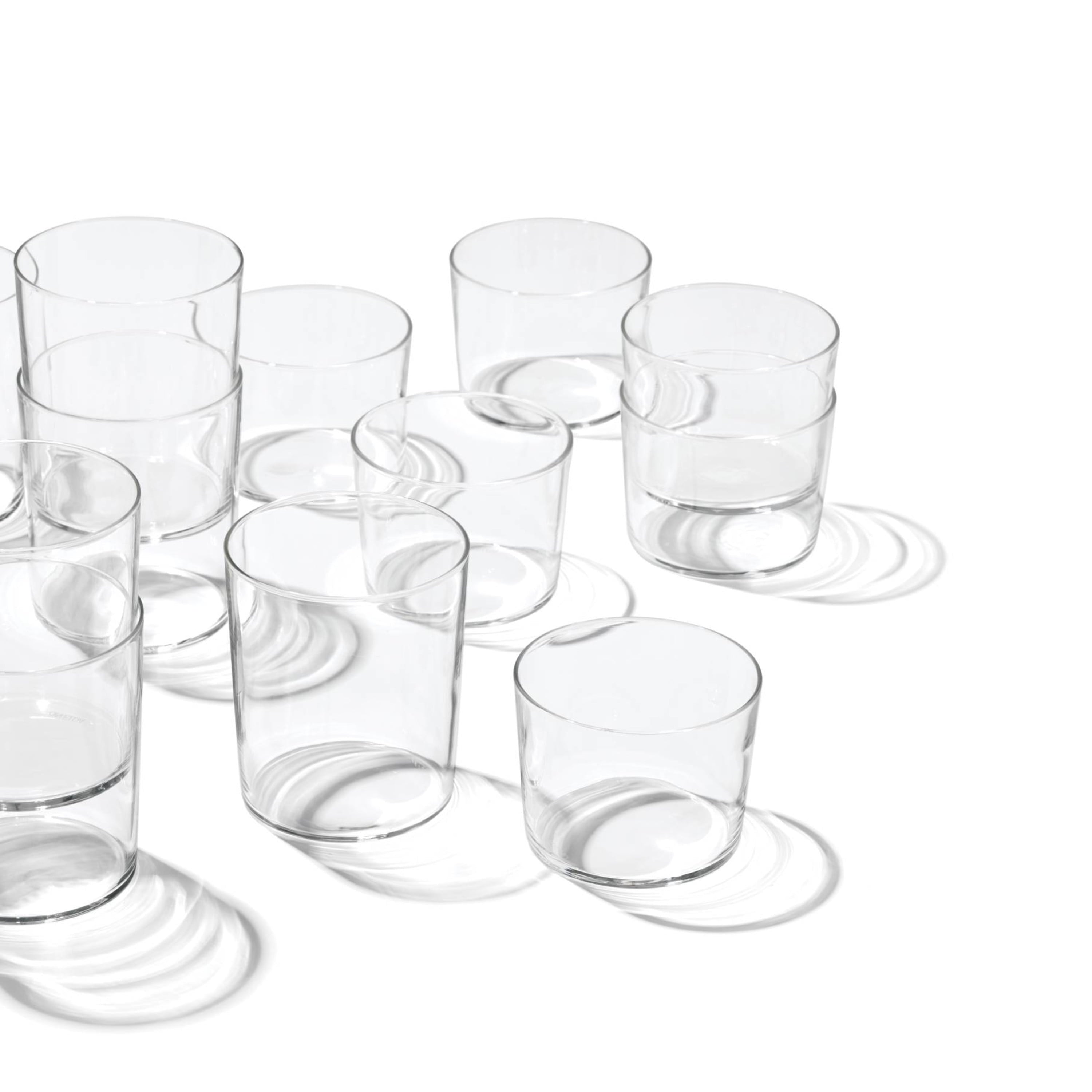 Entertain 365 12-Piece Clear Glass Stackables Drinkware Set