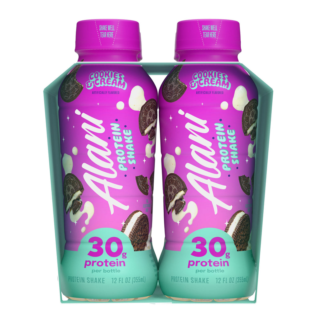Protein Shake, Cookies &amp; Cream, 12 fl oz, 4 Pack, Bottles, 30g Protein, Gluten Free