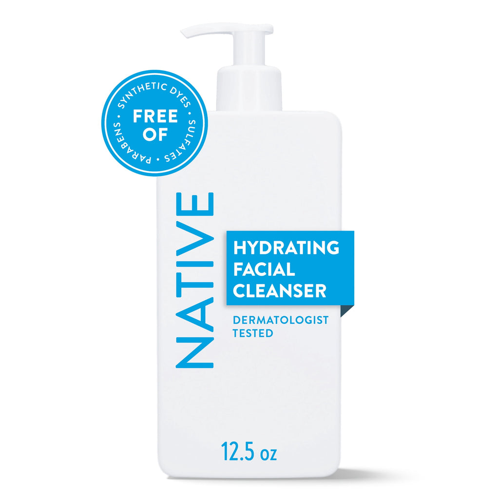 Hydrating Face Wash for Dry Skin, Sulfate Free, with Hyaluronic Acid and Shea Butter, Dermatologist Tested, 12.5 fl oz