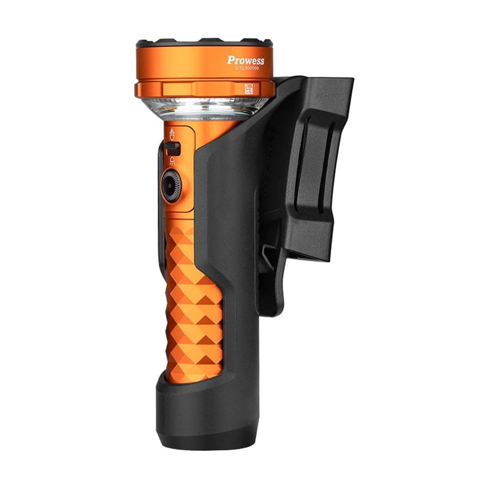 Orange Flashlight/Cozy Lamp, 5000 Lumens, Forward &amp; Reverse Lights