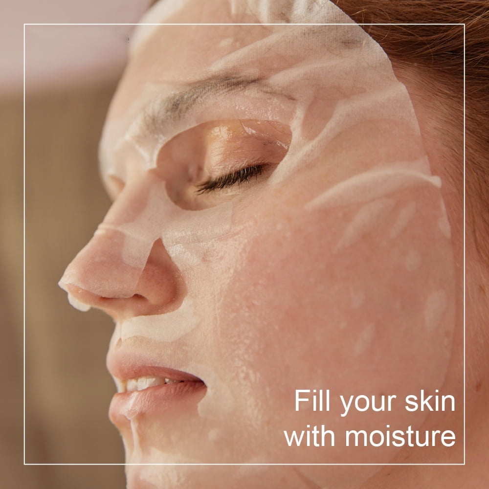 11 Pack Fruit Moisturizing Facial Mask Sheet, Rich in Fruit Essence Face Mask to Brighten and Hydrate Dull Skin