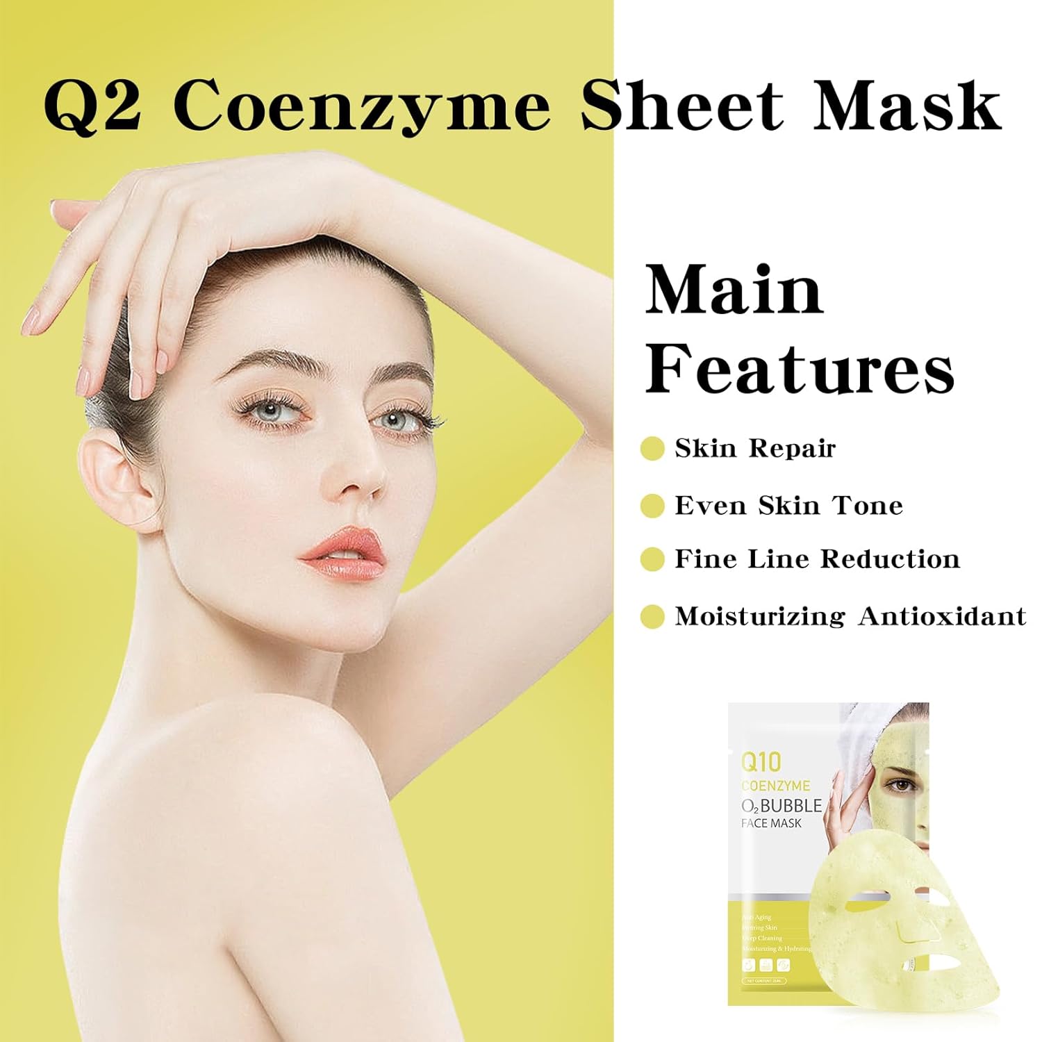 11 Pack Fruit Moisturizing Facial Mask Sheet, Rich in Fruit Essence Face Mask to Brighten and Hydrate Dull Skin