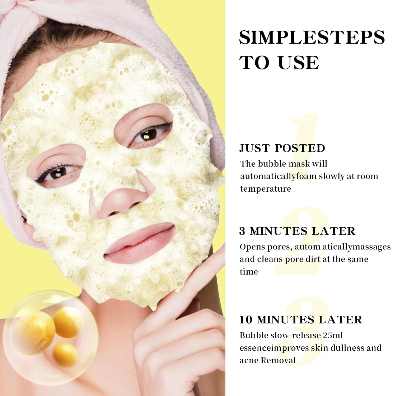 11 Pack Fruit Moisturizing Facial Mask Sheet, Rich in Fruit Essence Face Mask to Brighten and Hydrate Dull Skin