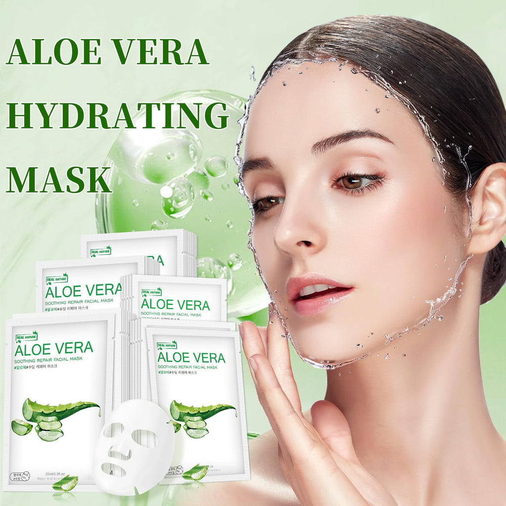 11 Pack Fruit Moisturizing Facial Mask Sheet, Rich in Fruit Essence Face Mask to Brighten and Hydrate Dull Skin