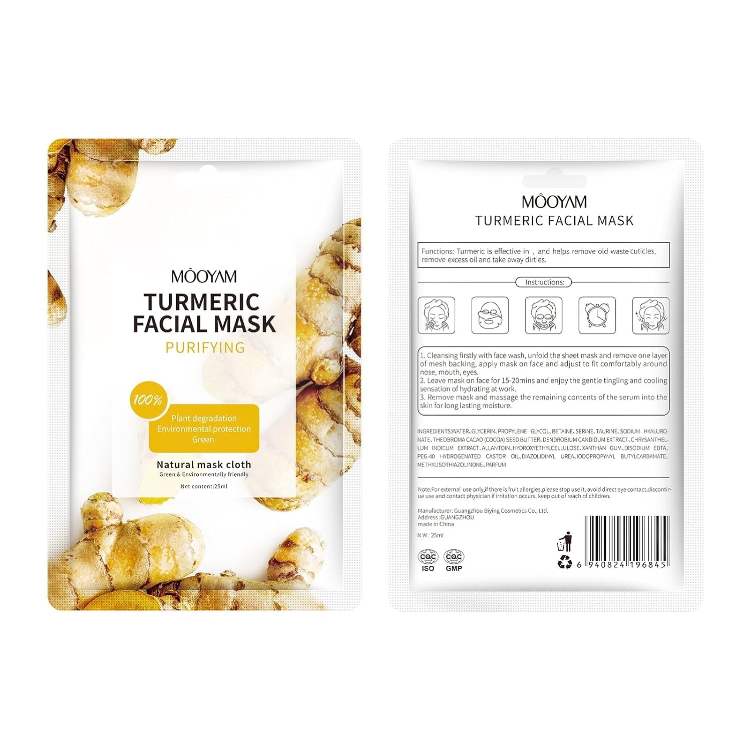 11 Pack Fruit Moisturizing Facial Mask Sheet, Rich in Fruit Essence Face Mask to Brighten and Hydrate Dull Skin