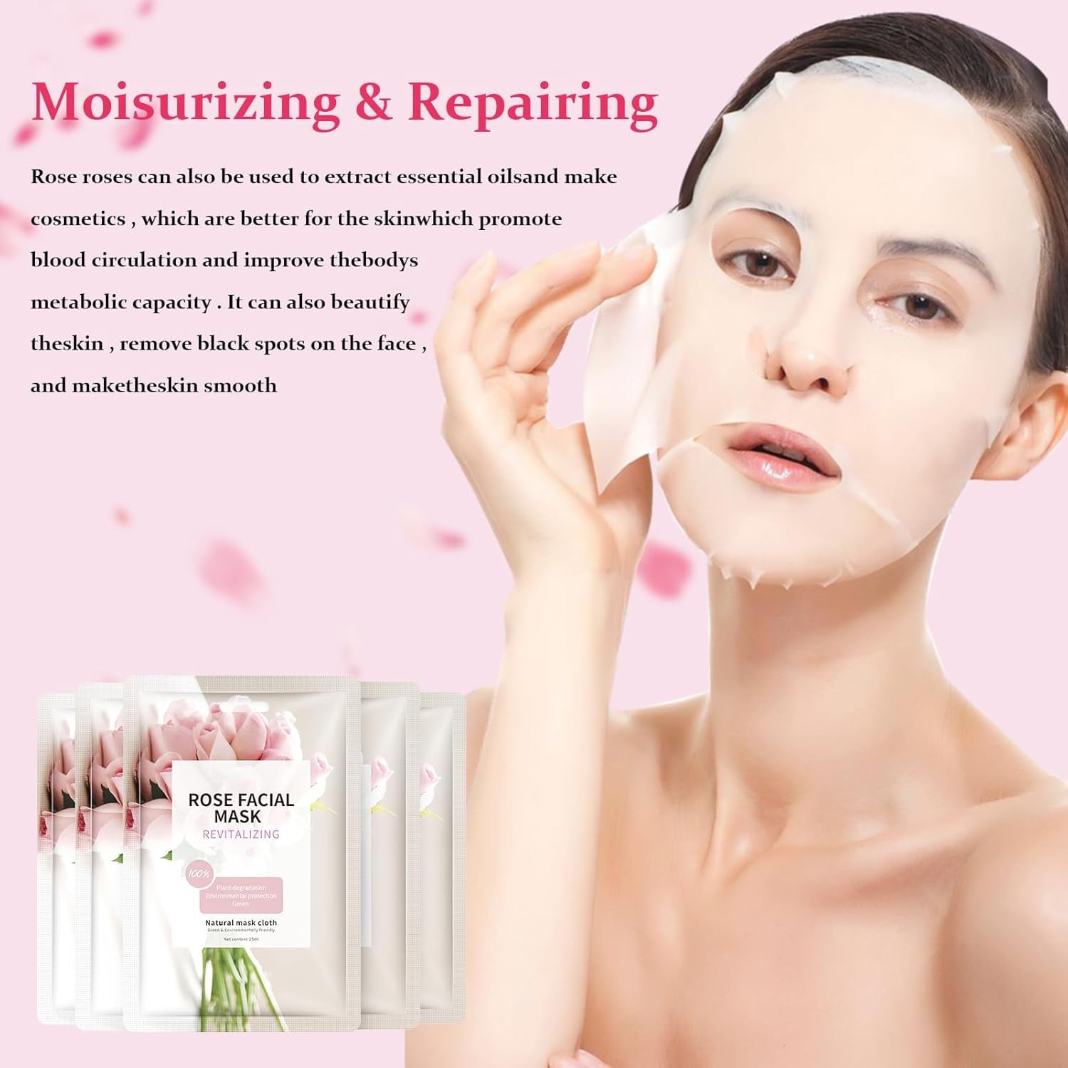 11 Pack Fruit Moisturizing Facial Mask Sheet, Rich in Fruit Essence Face Mask to Brighten and Hydrate Dull Skin