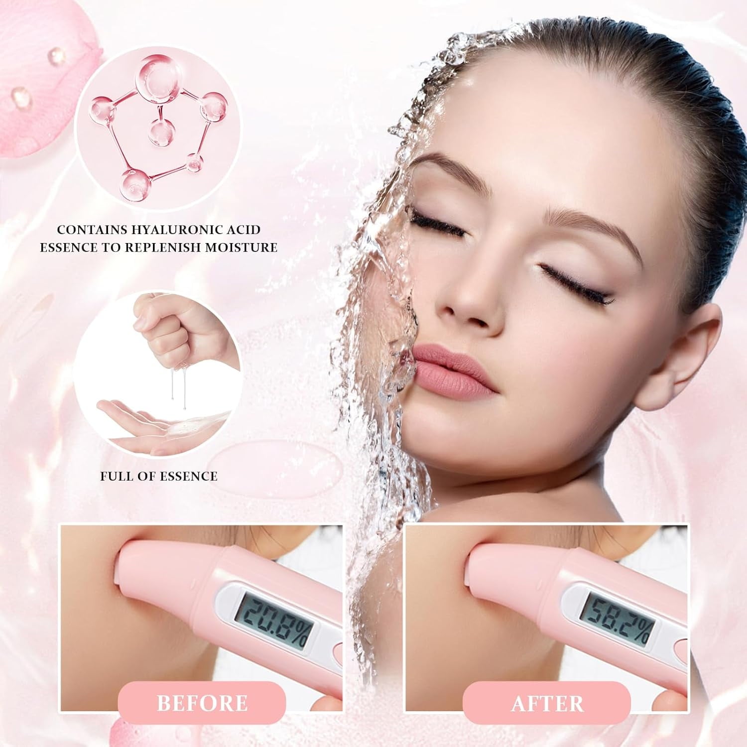11 Pack Fruit Moisturizing Facial Mask Sheet, Rich in Fruit Essence Face Mask to Brighten and Hydrate Dull Skin