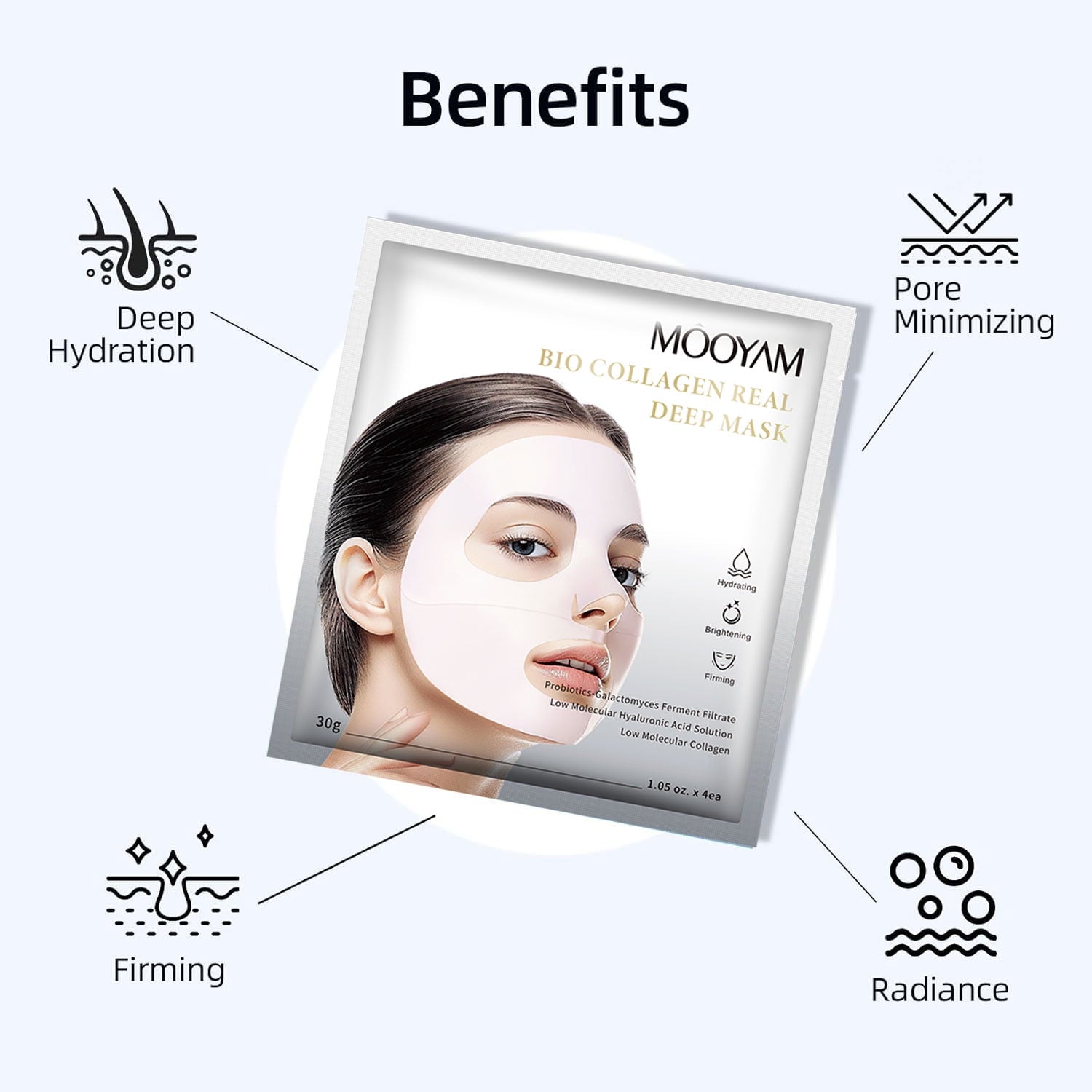 11 Pack Fruit Moisturizing Facial Mask Sheet, Rich in Fruit Essence Face Mask to Brighten and Hydrate Dull Skin