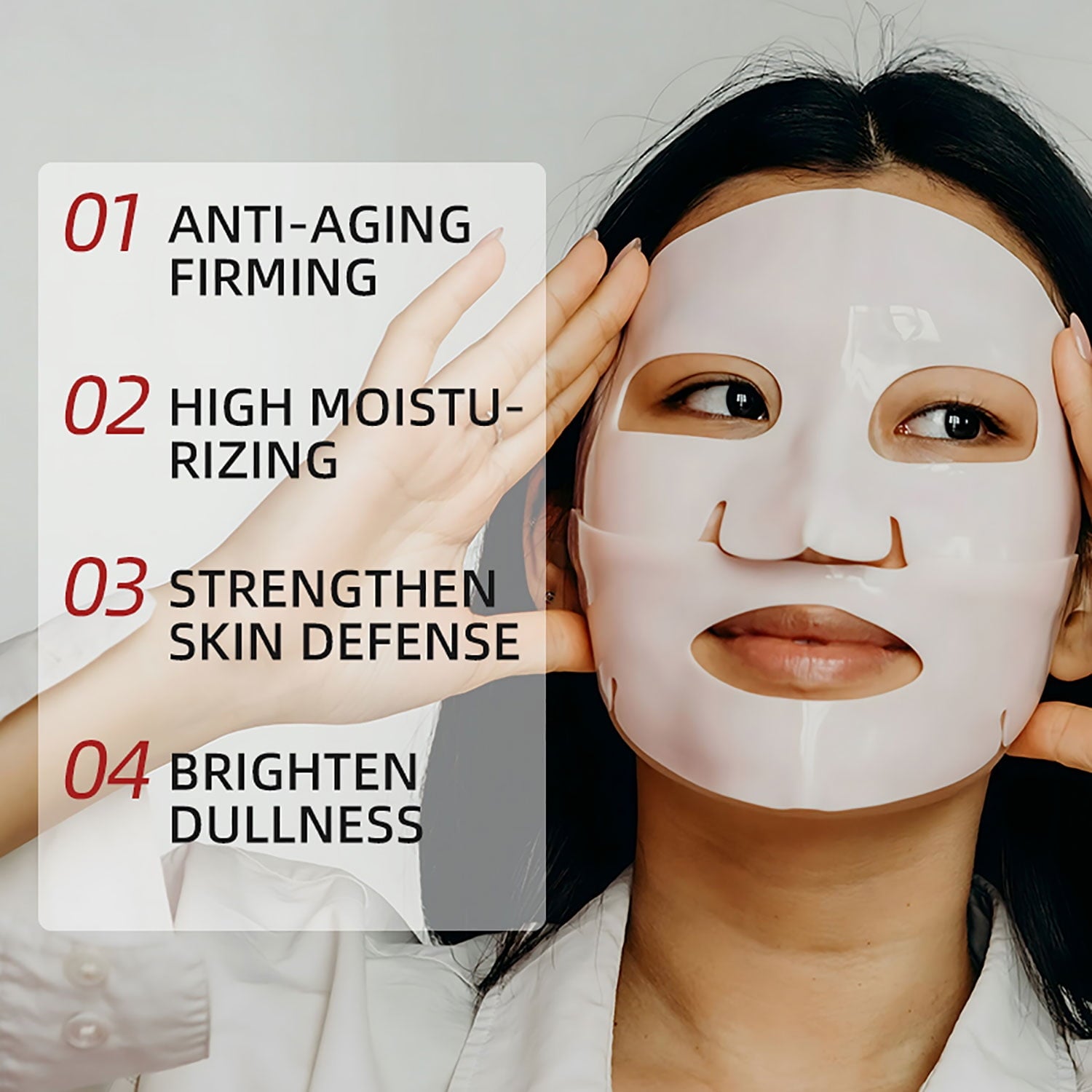 11 Pack Fruit Moisturizing Facial Mask Sheet, Rich in Fruit Essence Face Mask to Brighten and Hydrate Dull Skin