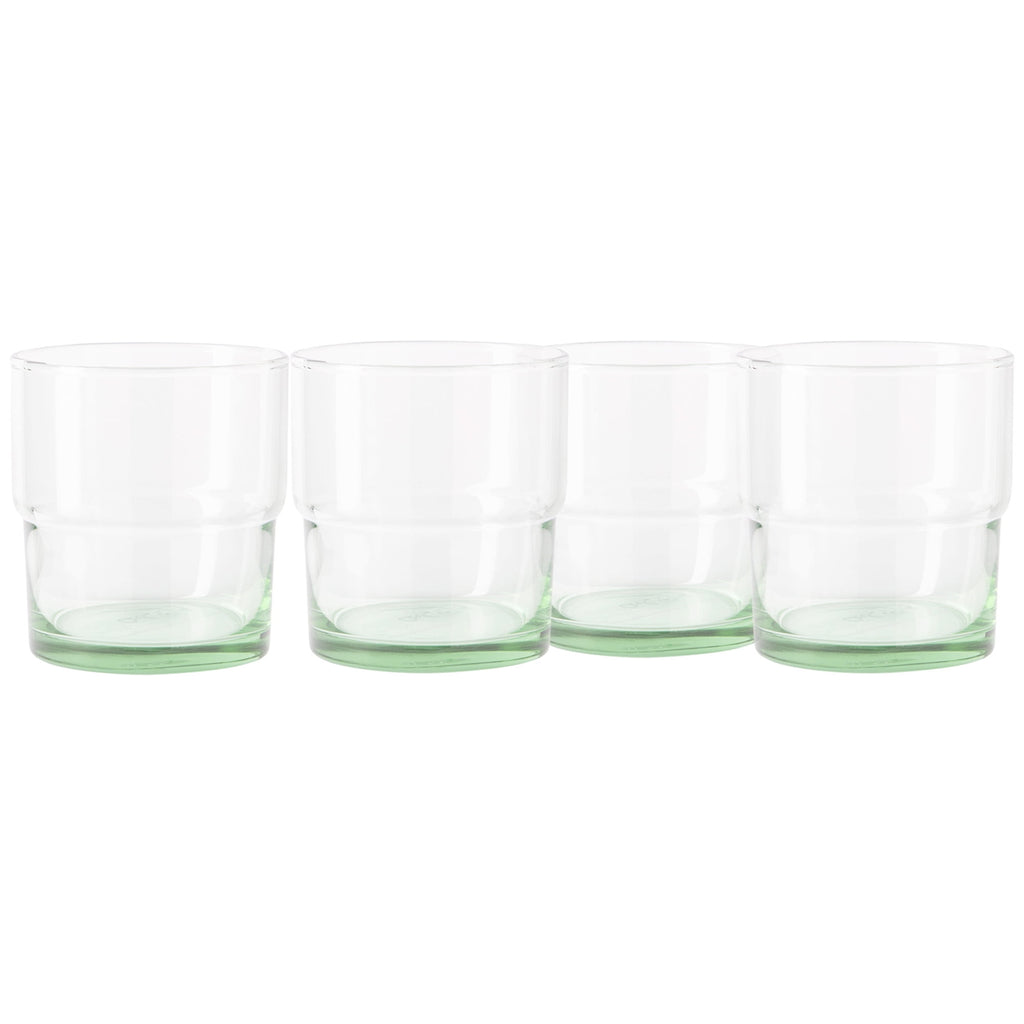 Better Homes &amp; Gardens Recycled Green Glassware, Glass, 4 Pack, 10 oz